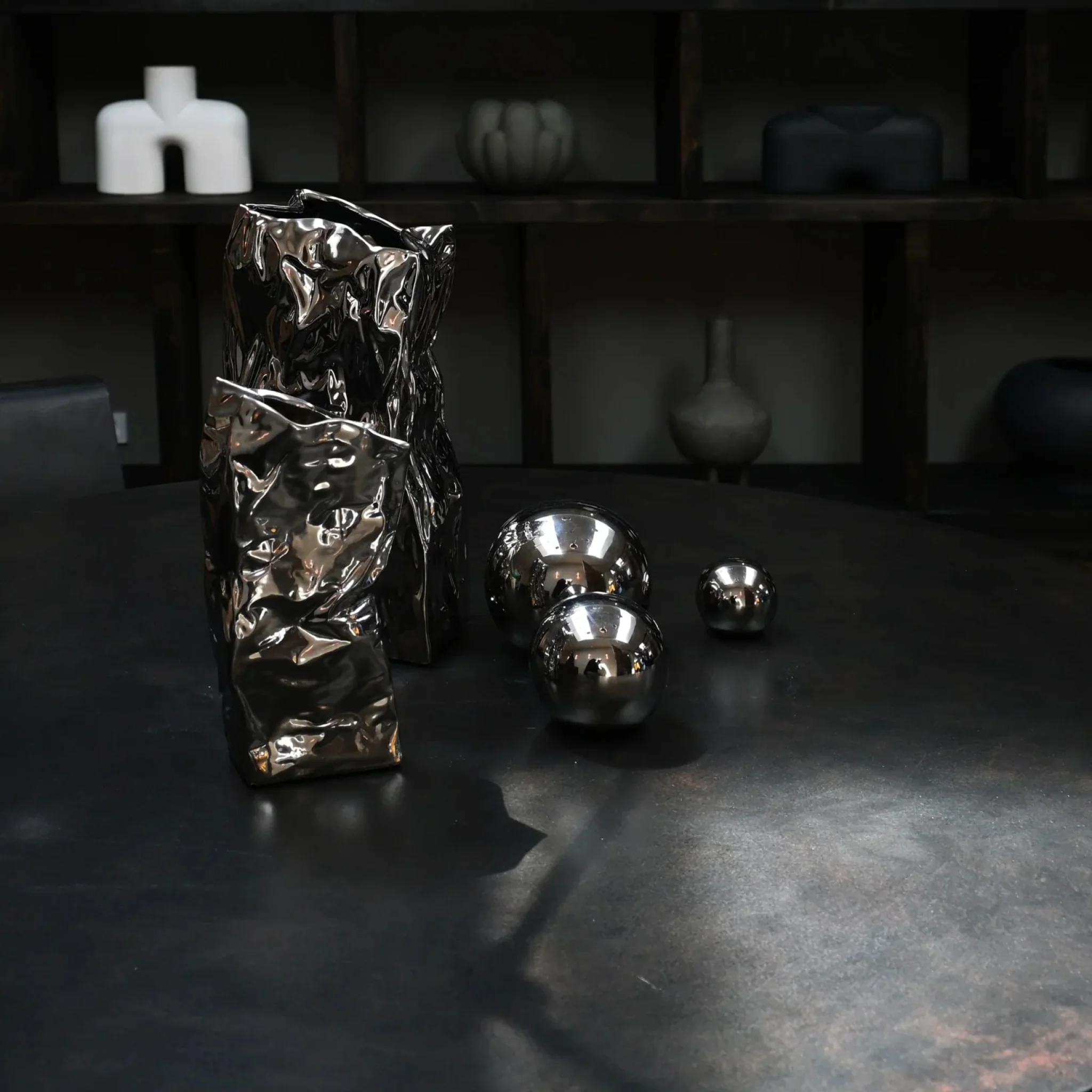 101 COPENHAGEN Gallery Balls, Chrome (Set of 3) - Image 4