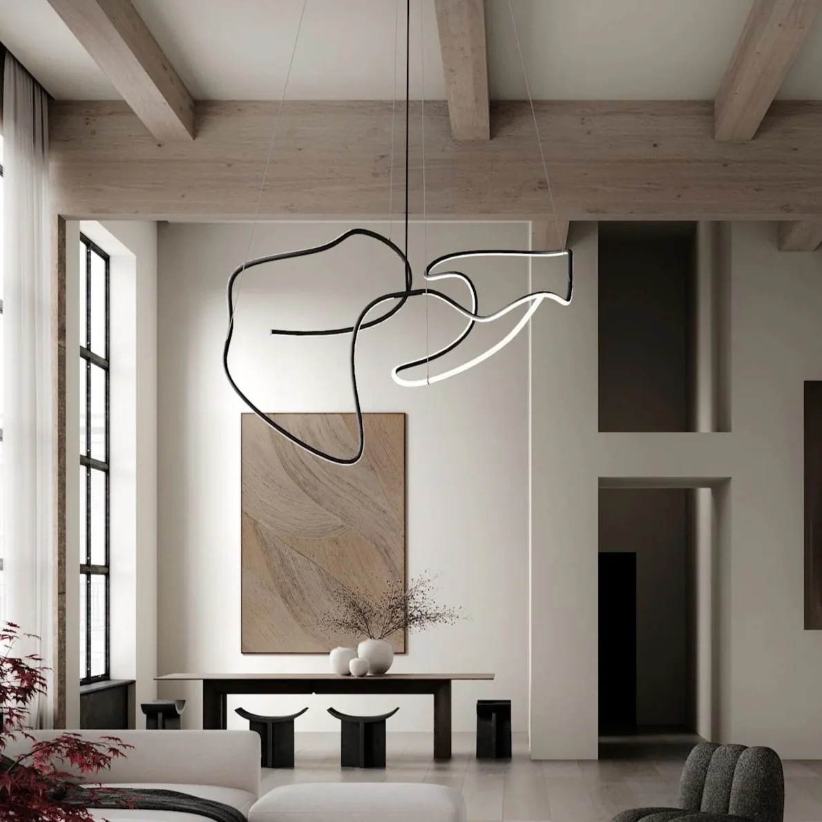 PRE-ORDER │ 101 COPENHAGEN Ghost Chandelier, Big, Burned Black - Image 5