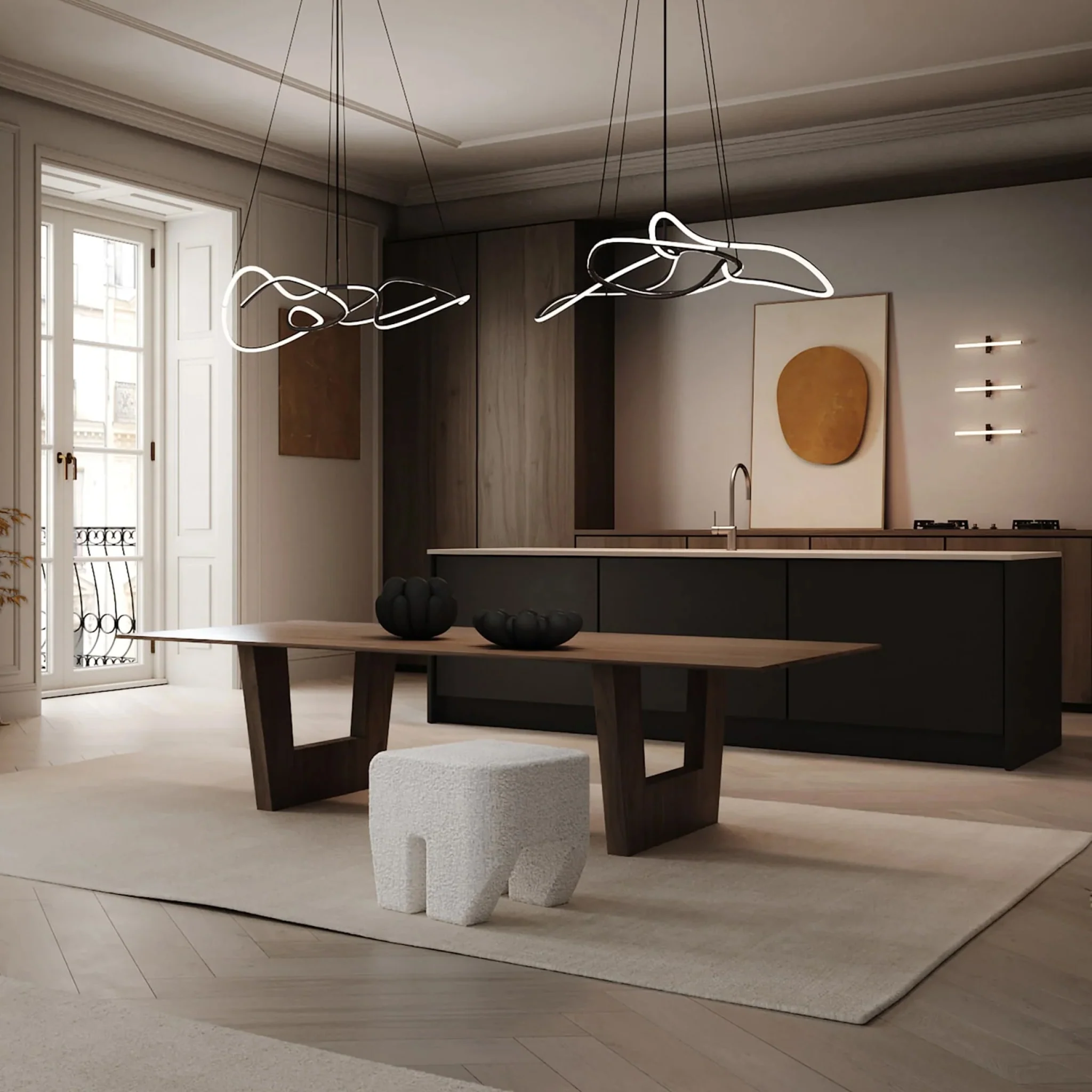 PRE-ORDER │ 101 COPENHAGEN Ghost Chandelier, Mini, Burned Black - Image 2