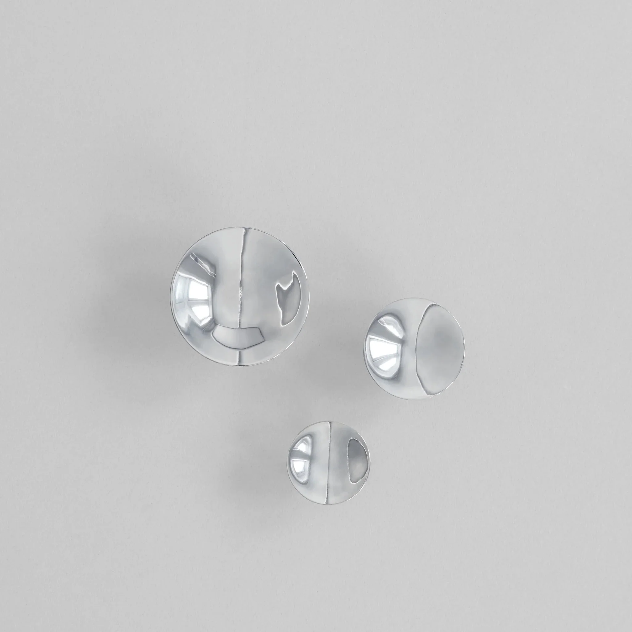 101 COPENHAGEN HiHat Knobs/Hooks, Chrome (Set of 2) – 3 Sizes - Image 2