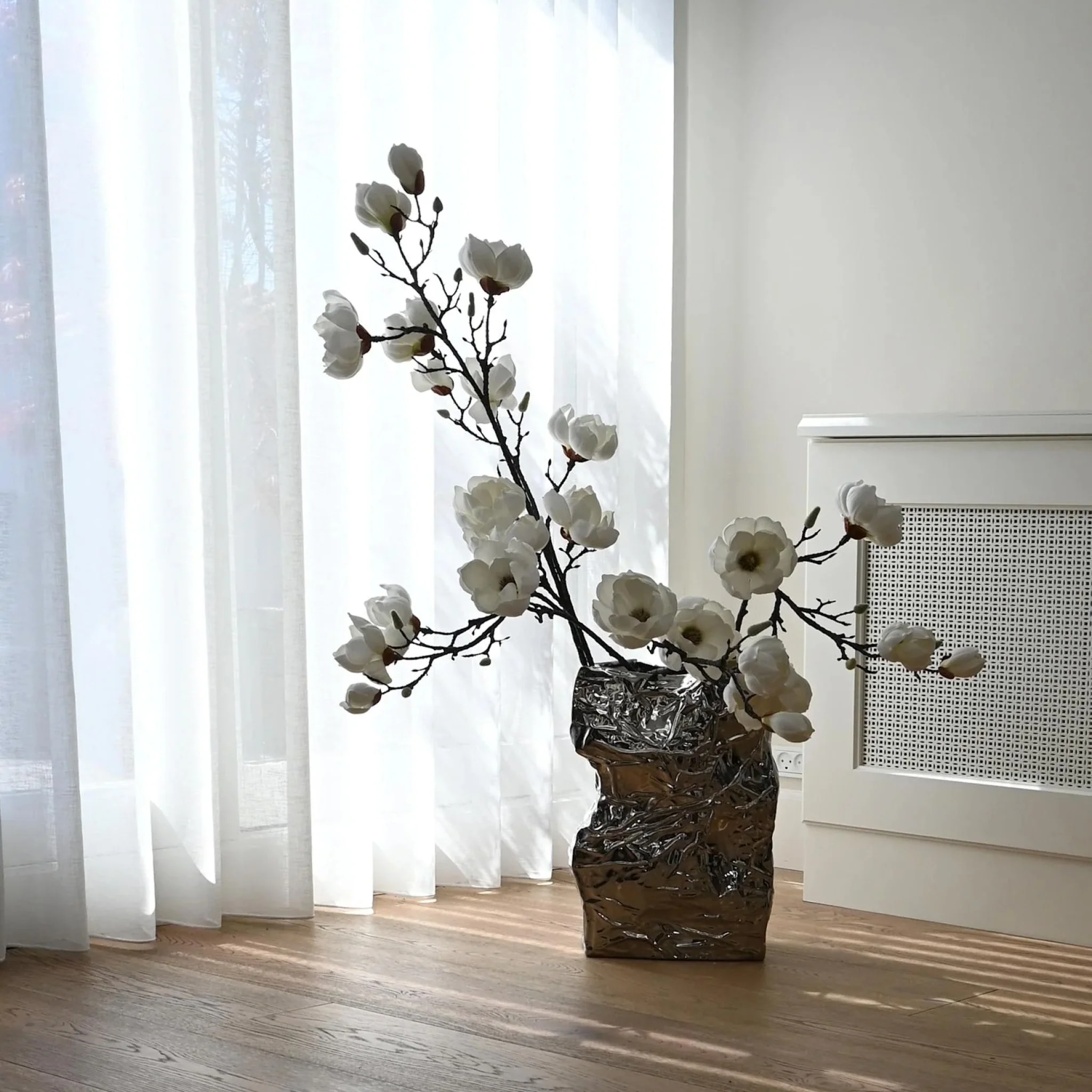 101 COPENHAGEN Kami Vase, Big, H49.5 cm, Chrome - Image 4