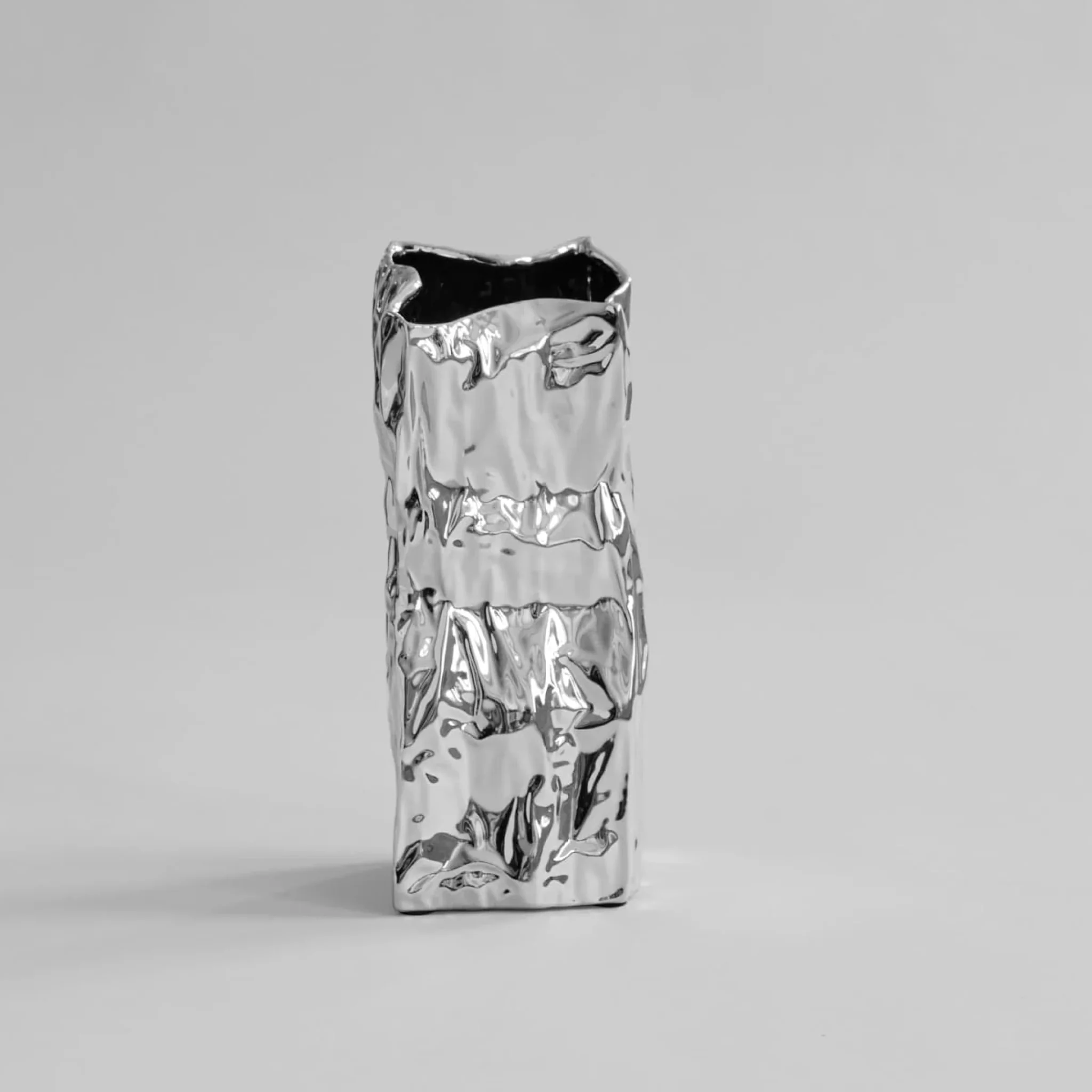 101 COPENHAGEN Kami Vase Medio, H35cm, Chrome - Image 10