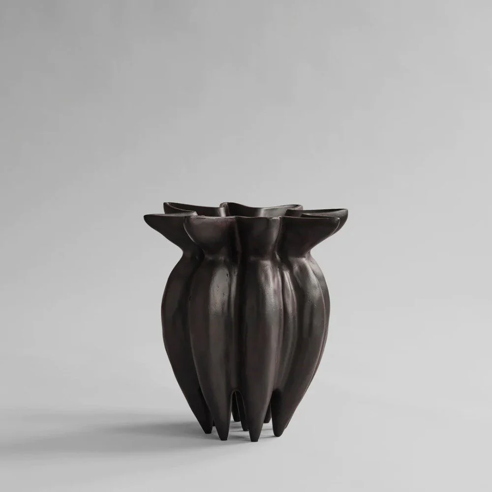 101 COPENHAGEN Lotus Vase Mini, H35cm, Coffee - Image 3