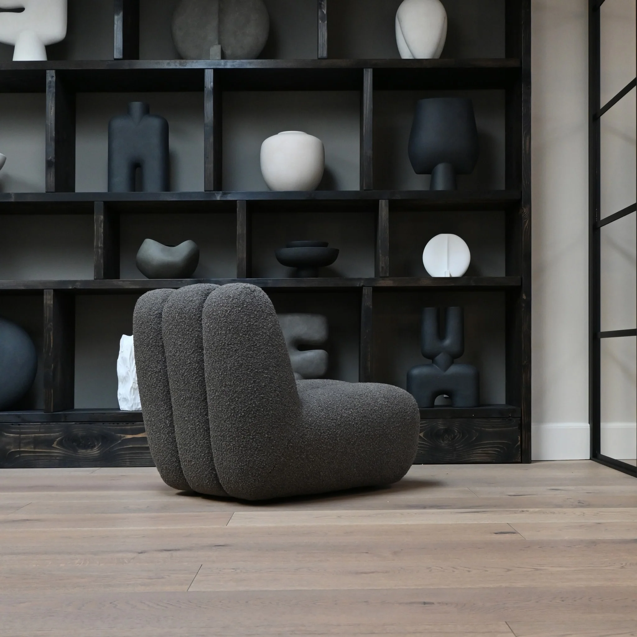 PRE-ORDER │ 101 COPENHAGEN Toe Chair, Deep Taupe Bouclé - Image 3