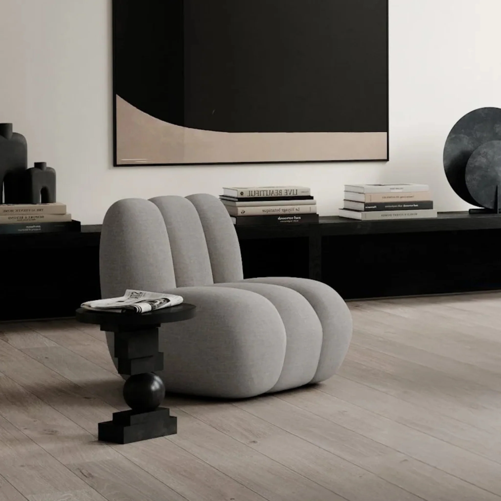 PRE-ORDER │101 COPENHAGEN Toe Lounge Chair, Taupe - Image 6