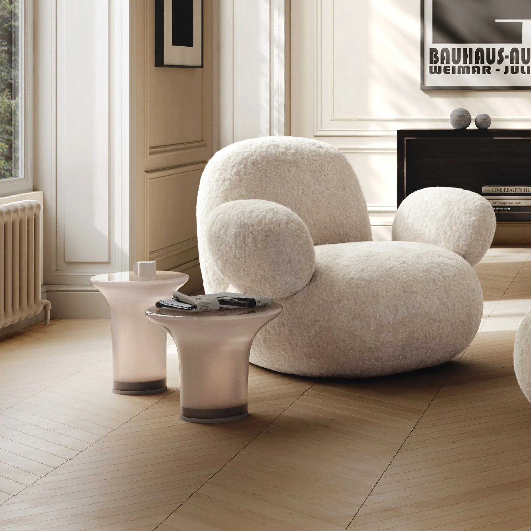 PRE-ORDER │ 101 COPENHAGEN Trumpet Table, Low, H35cm, Smoked Desert - Image 2