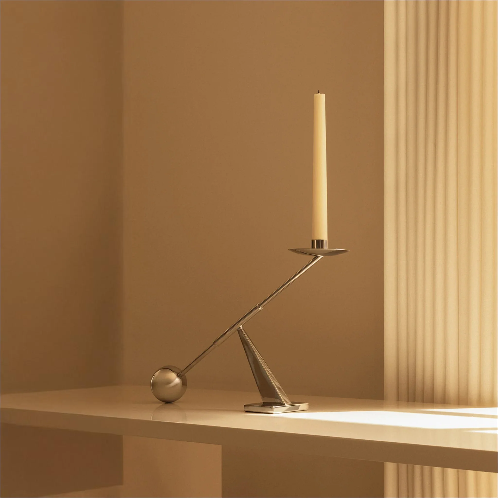 AUDO CPH Interconnect Candle Holder, W42.5cm, Stainless Steel - Image 5