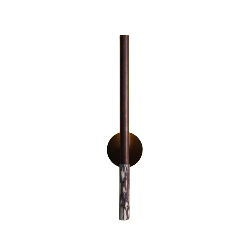 PRE-ORDER | BEN TOVIM DESIGN Formation Wall Light/Sconce, Patina Bronze/Calacatta Viola - Image 3