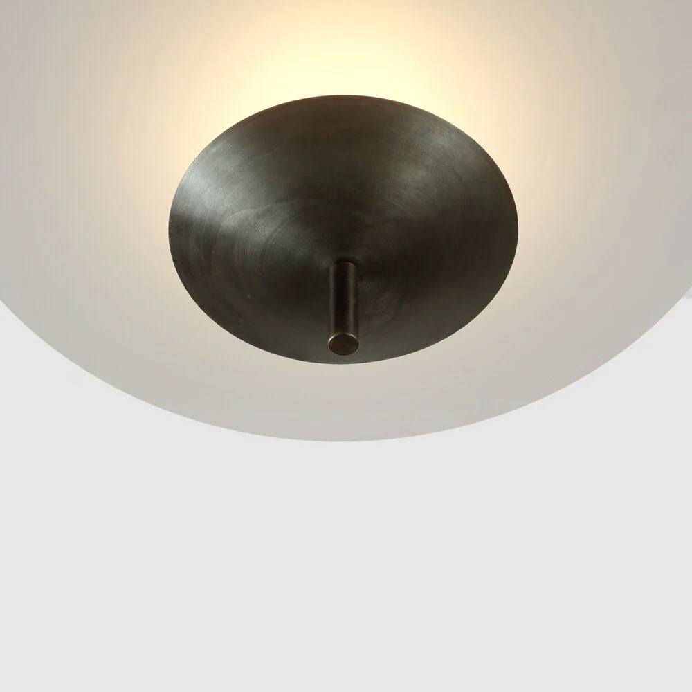 PRE-ORDER │ BEN-TOVIM DESIGN Reflector Round Pendant, Bronze Patina - 2 Sizes - Image 2