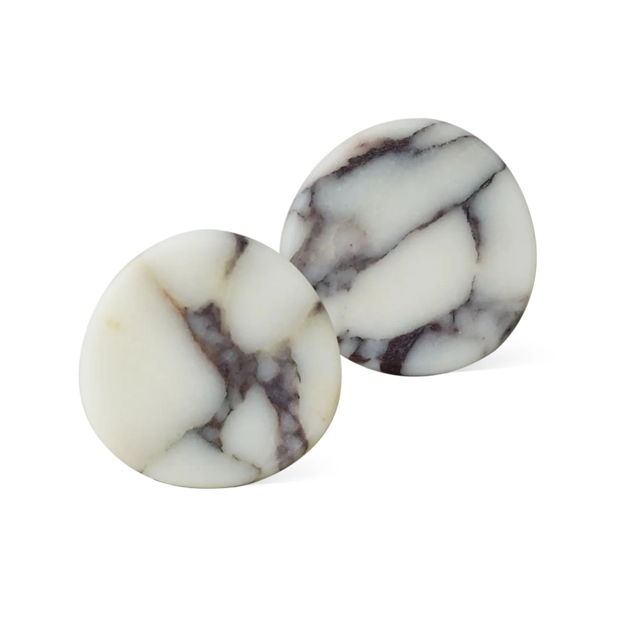 BLACK BLAZE Stone Coasters, Calacatta Viola (Set of 2) - Image 2