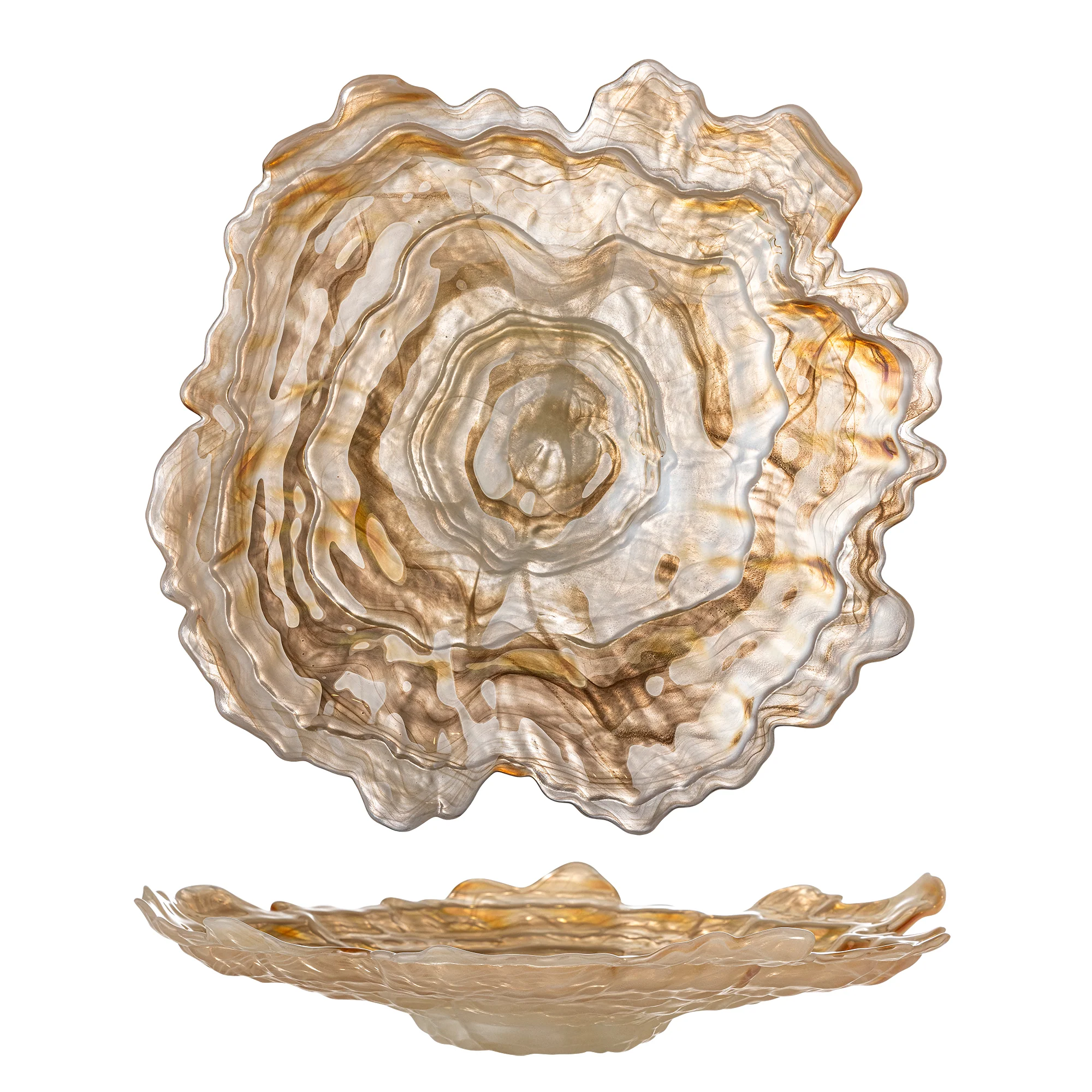 BLOOMINGVILLE Asimi Bowl, Nature, Glass, D38.5 cm - Image 2