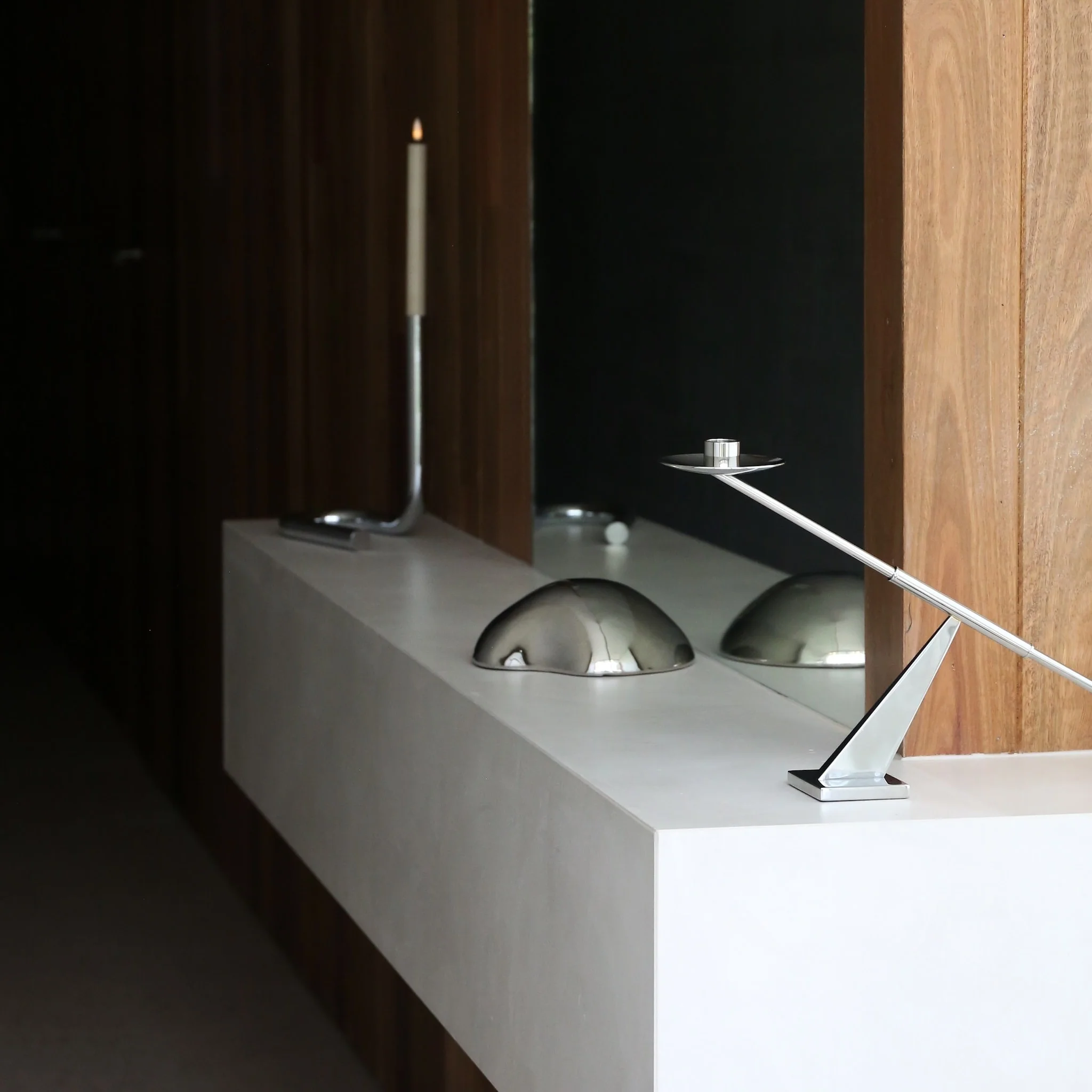 AUDO CPH Interconnect Candle Holder, W42.5cm, Stainless Steel - Image 9