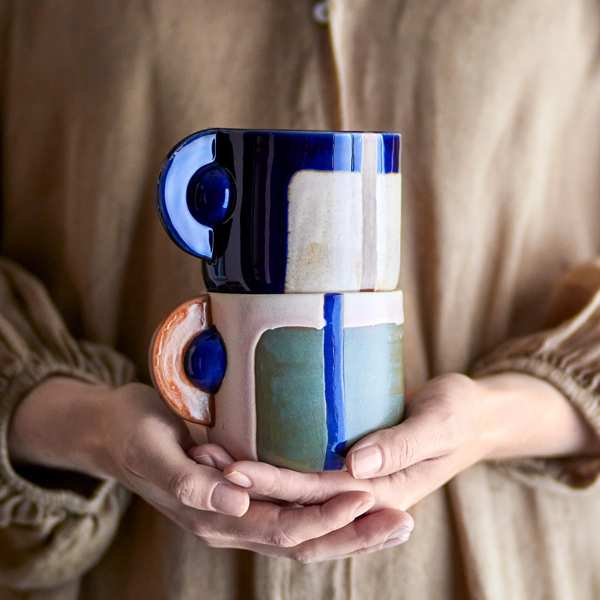 BLOOMINGVILLE Bolivia Cup, Multi (Set of 2)