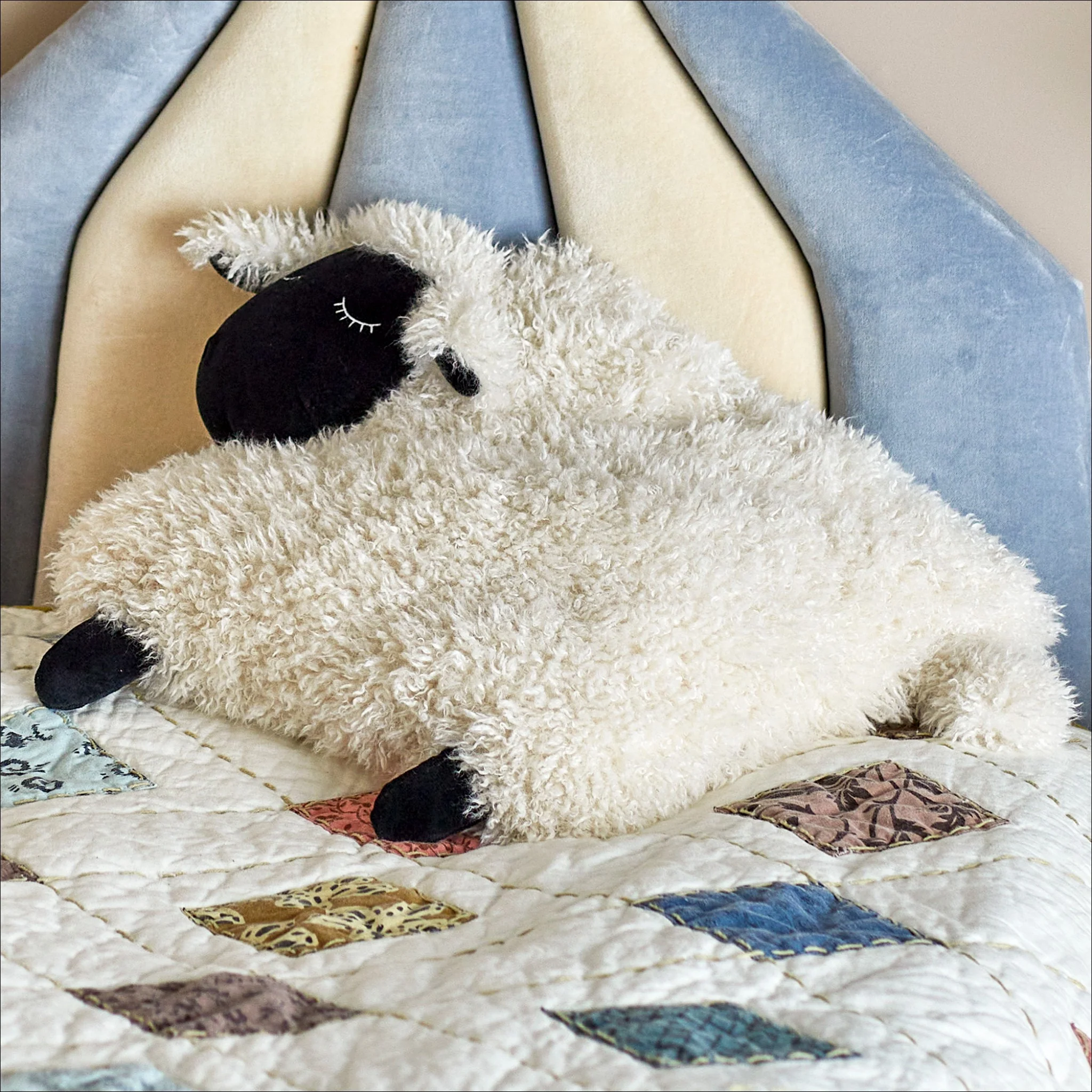 BLOOMINGVILLE Dolly Cushion, White, L56cm - Image 2
