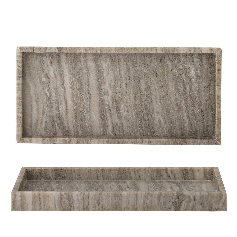 BLOOMINGVILLE Majsa Marble Tray, Brown, W18cm - Image 5