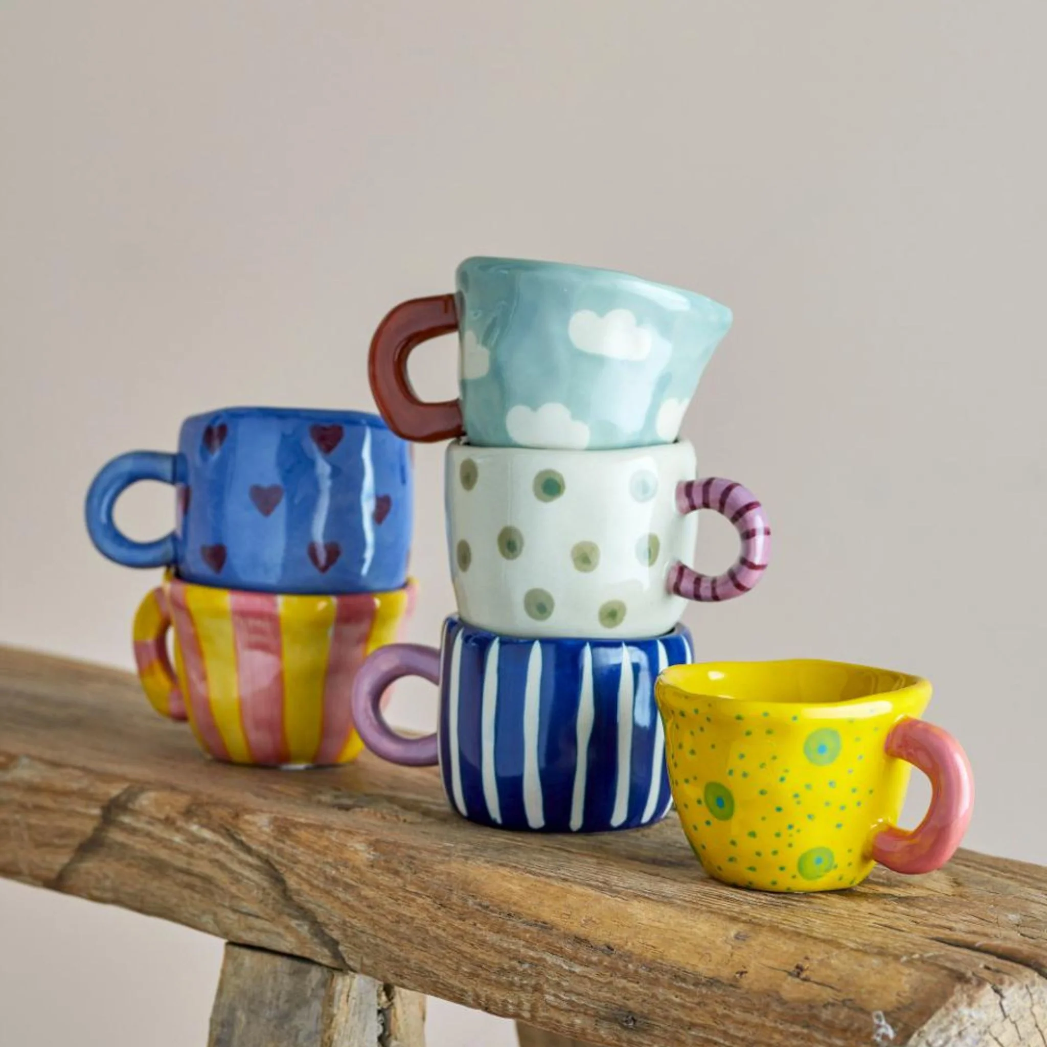 BLOOMINGVILLE Nini Stoneware Espresso Mini Cup, Blue - Image 4