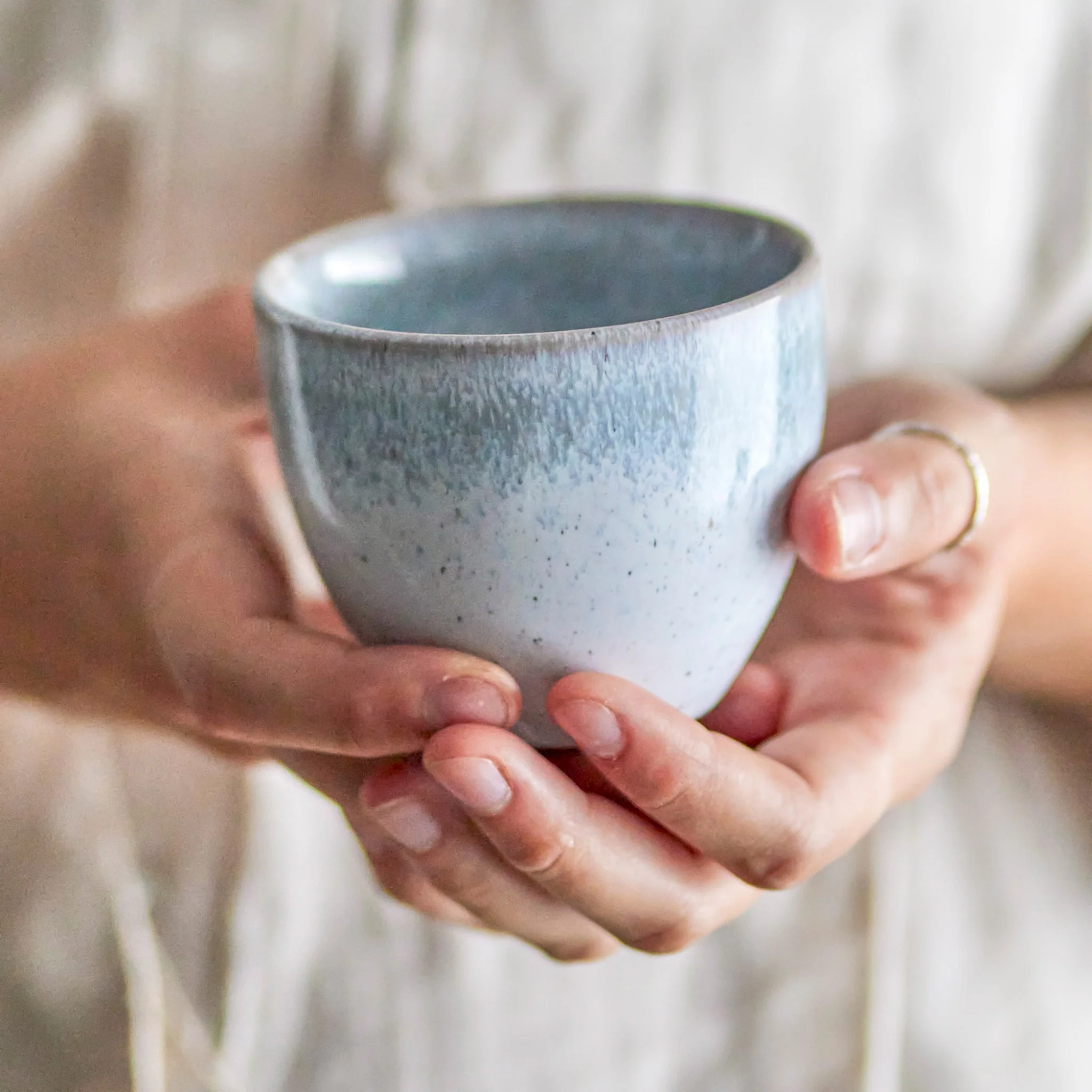 BLOOMINGVILLE Paula Cup, Stoneware, Blue - Image 2
