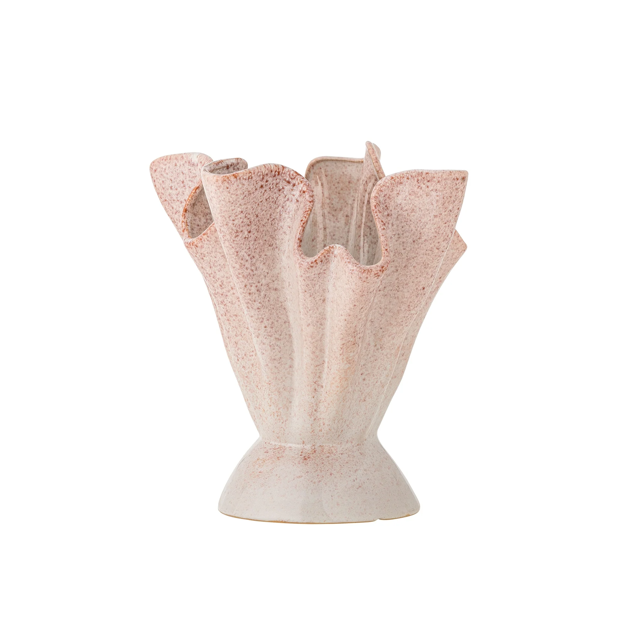 BLOOMINGVILLE Plier Stoneware Vase, H29cm, Rose - Image 4