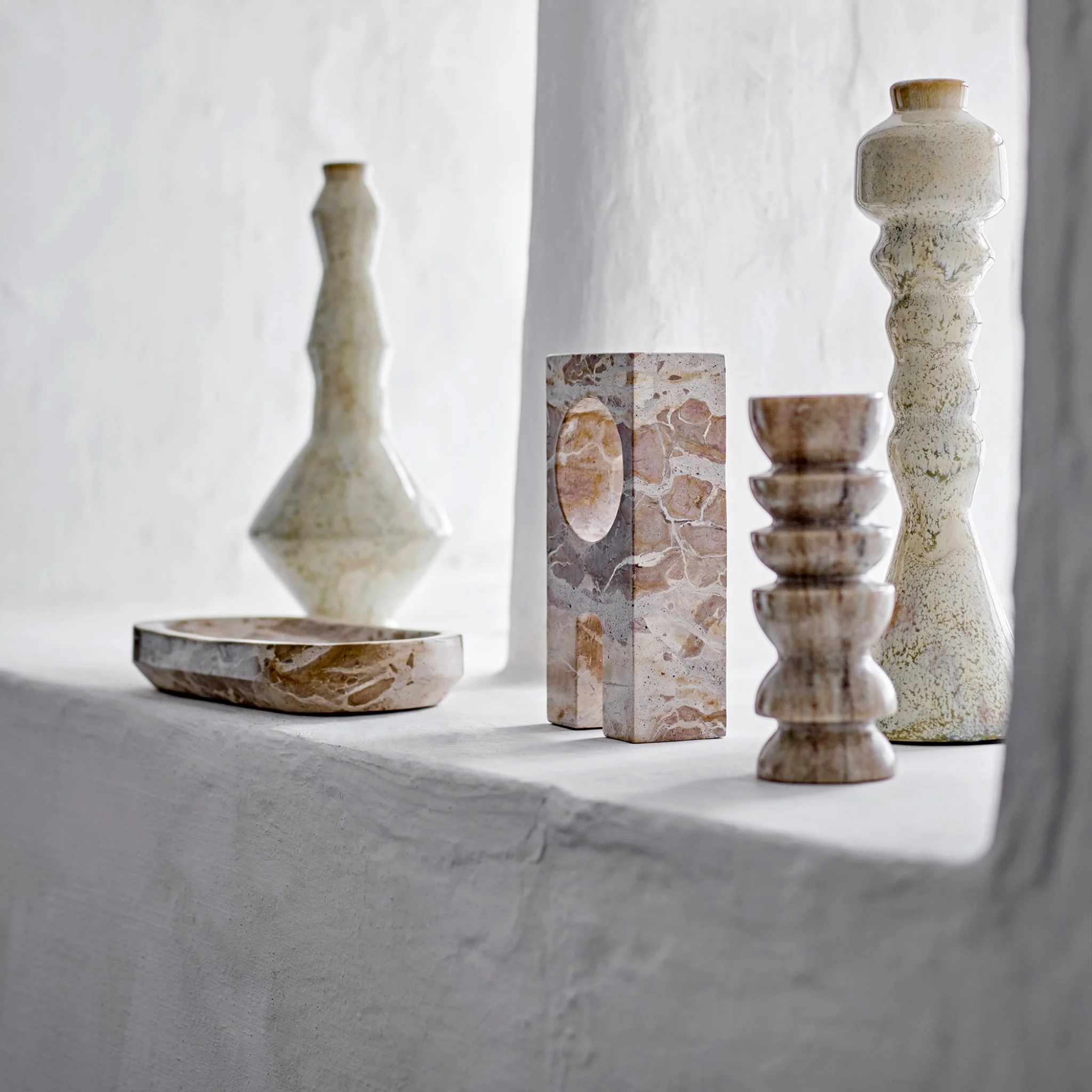 BLOOMINGVILLE Shao Tray, Marble, Nature - Image 4