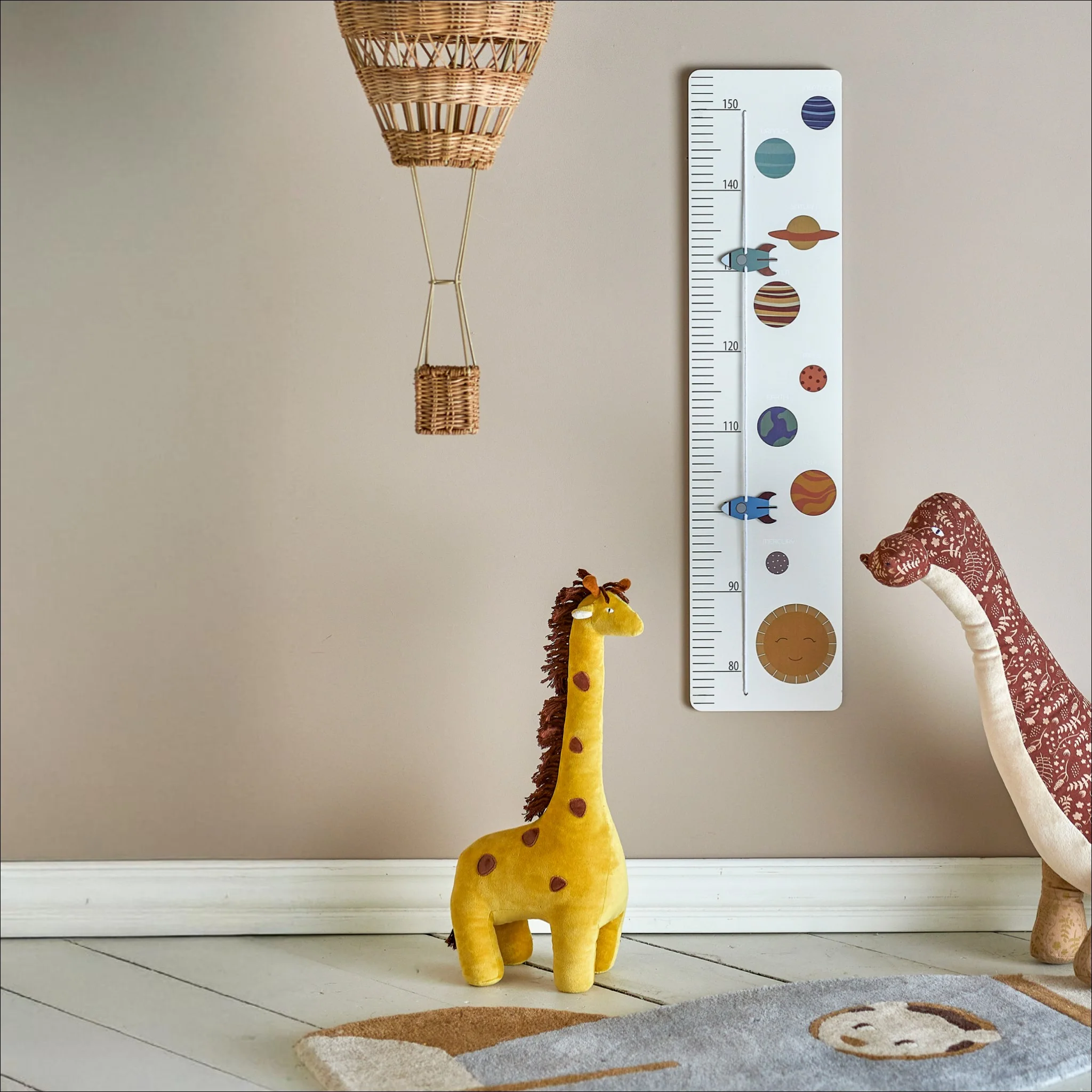 BLOOMINGVILLE Space Measure Board, Grey, FSC, MDF, H80cm - Image 3