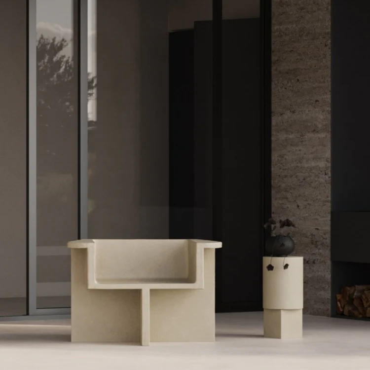 101 COPENHAGEN Brutus Lounge Chair, Sand - Image 5