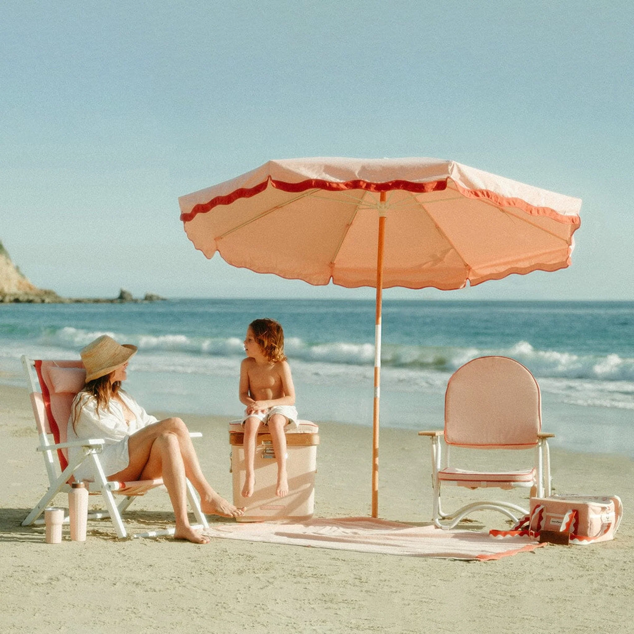 BUSINESS & PLEASURE CO Amalfi Umbrella, Rivie Pink - Image 7
