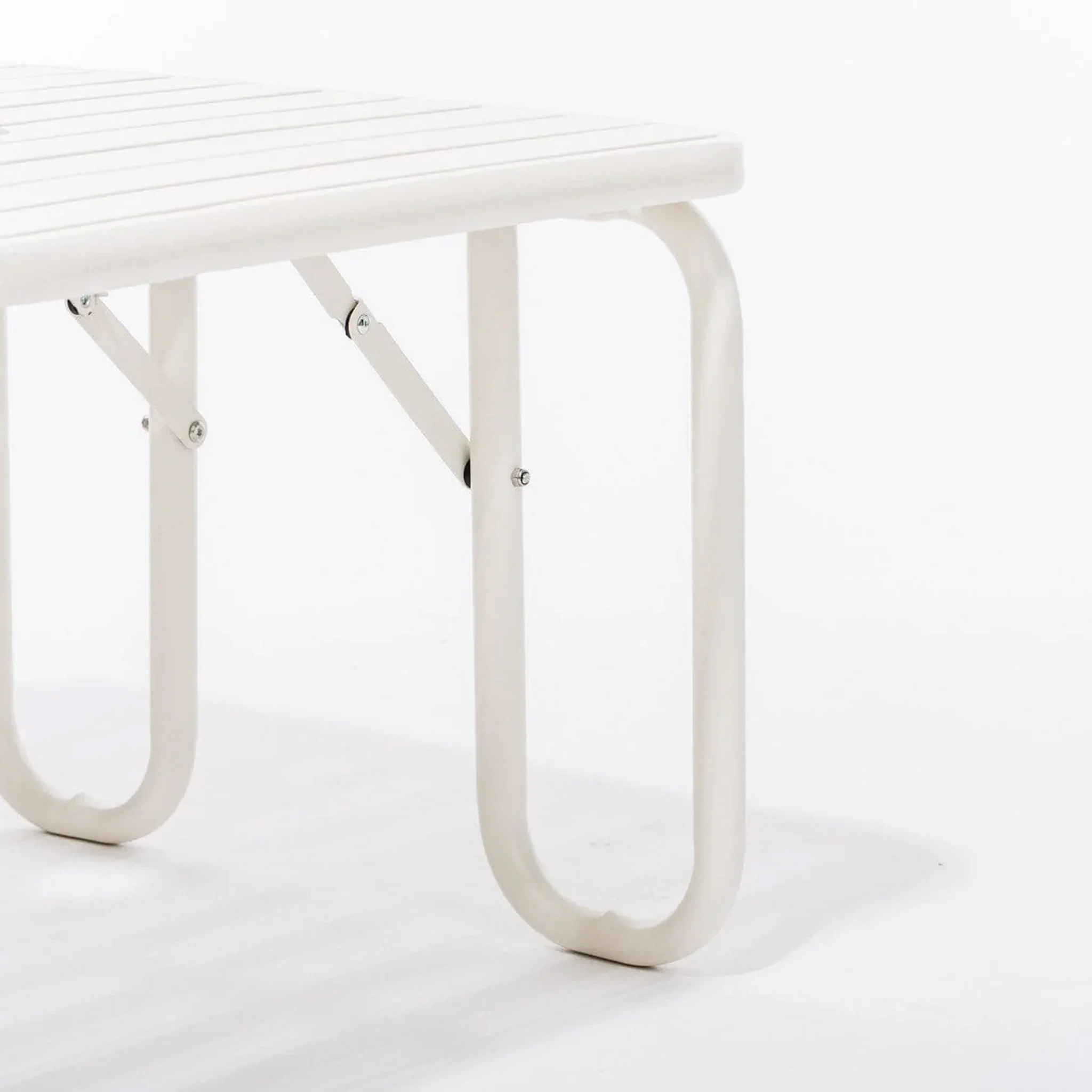BUSINESS & PLEASURE CO Sunliner Side Table, Antique White - Image 5