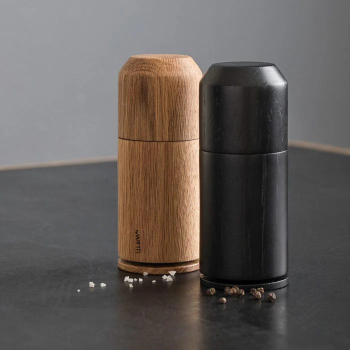 EKTA LIVING ‘Crush Me’ Salt or Pepper Grinder, Oiled Oak - Image 9