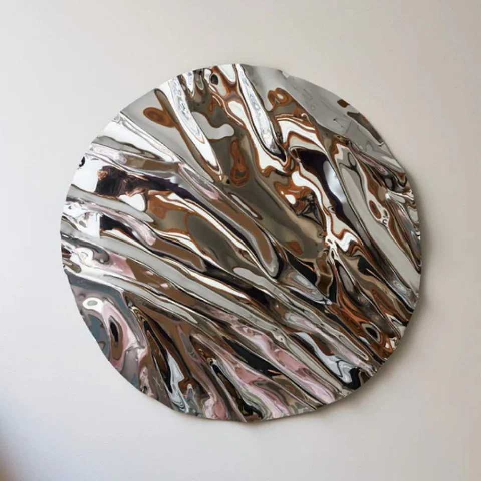 PRE-ORDER | CAIA LEIFSDOTTER Round Psychedelic Mirror/Wall Sculpture – 3 Sizes - Image 3