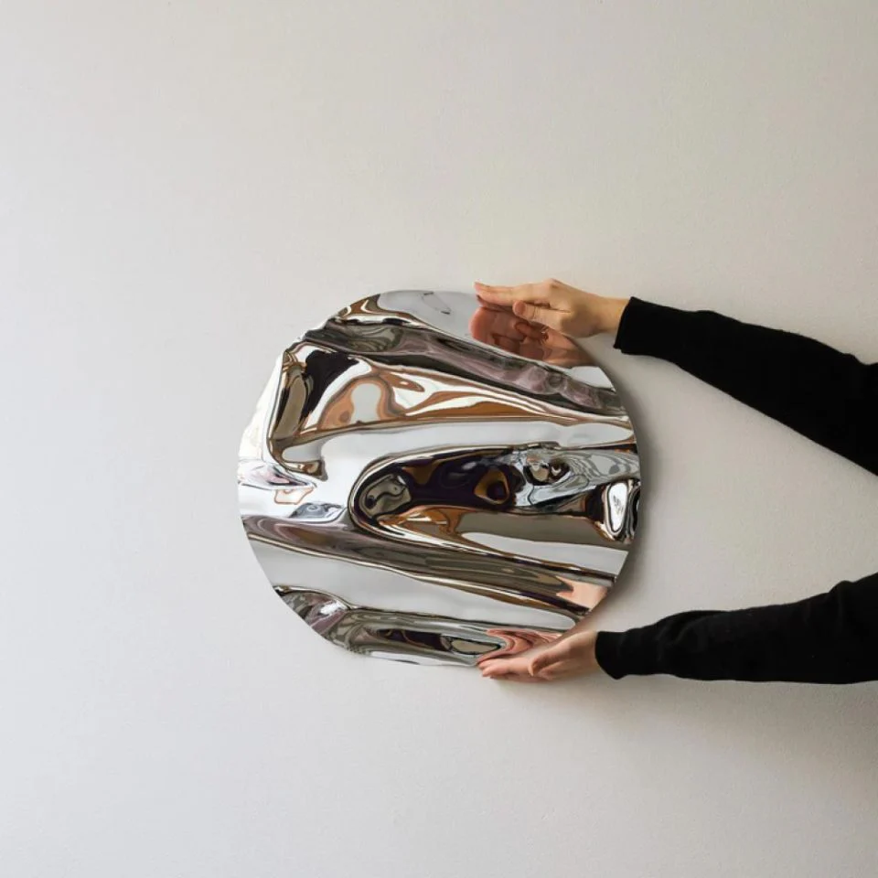 PRE-ORDER | CAIA LEIFSDOTTER Round Psychedelic Mirror/Wall Sculpture – 3 Sizes - Image 8