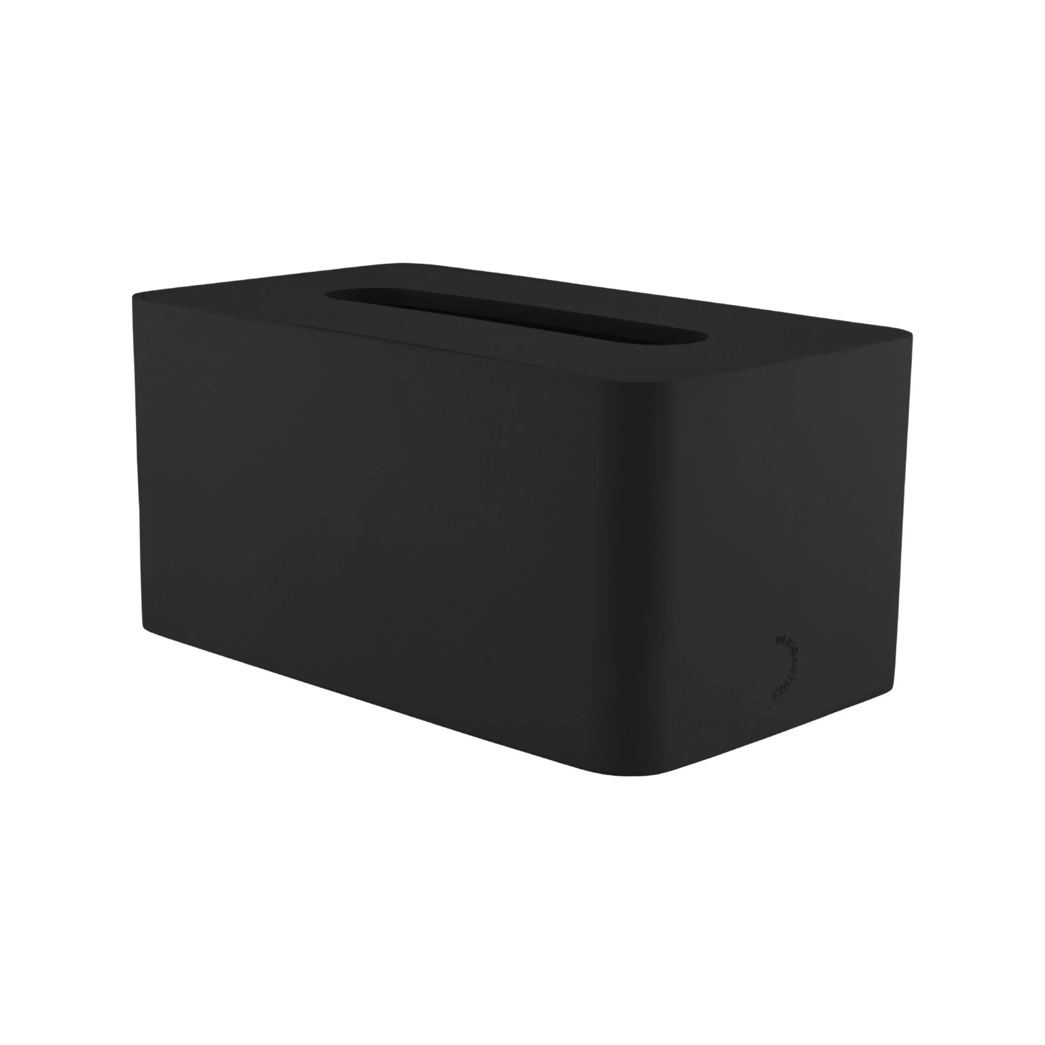 DESIGNSTUFF ARC Rectangle Tissue Box, Black - Image 2