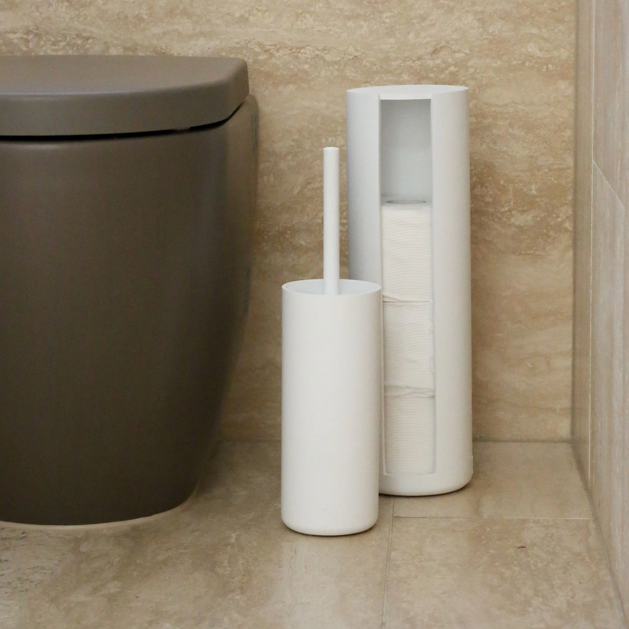 DESIGNSTUFF ARC Toilet Brush, White - Image 4