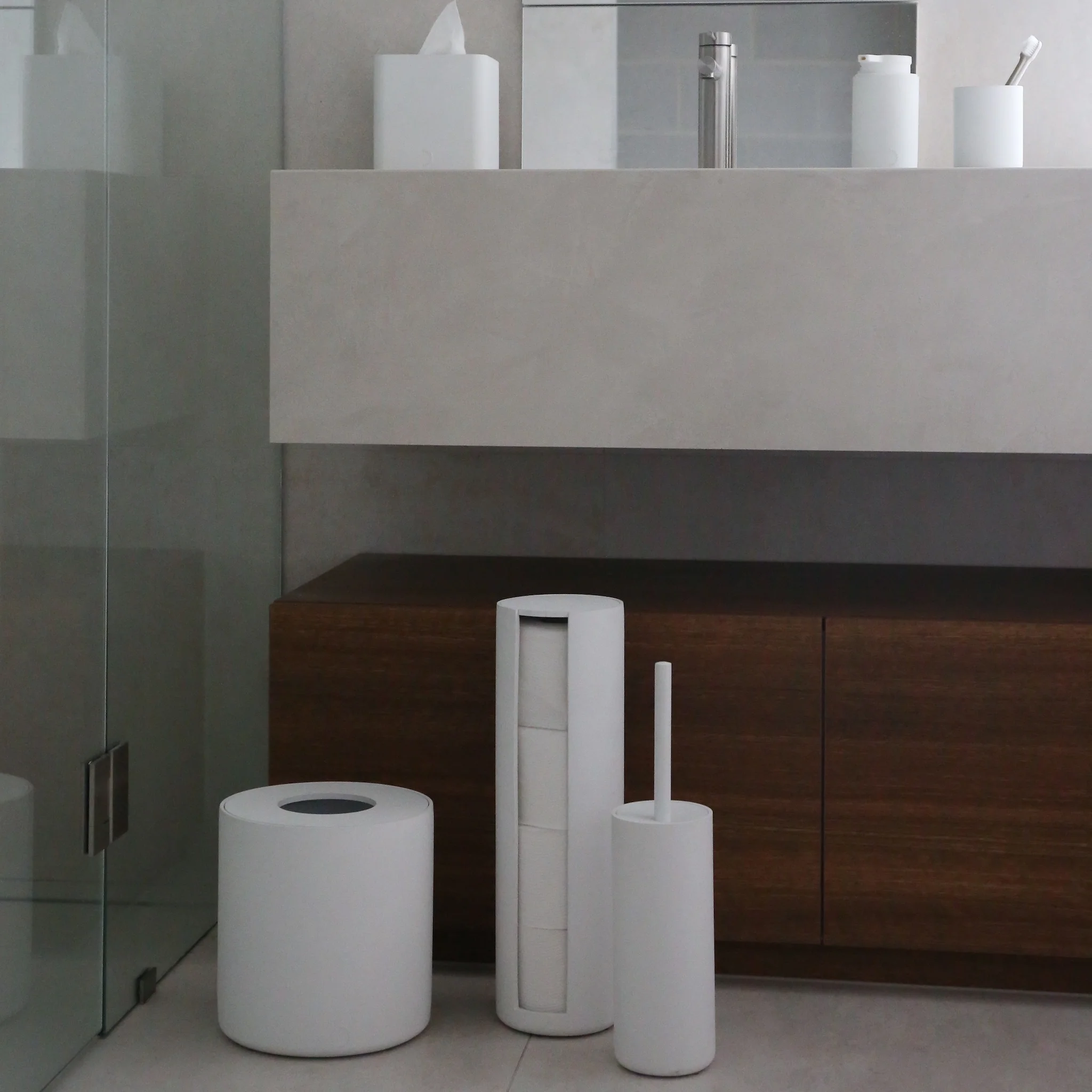 DESIGNSTUFF ARC Toilet Brush, White - Image 6