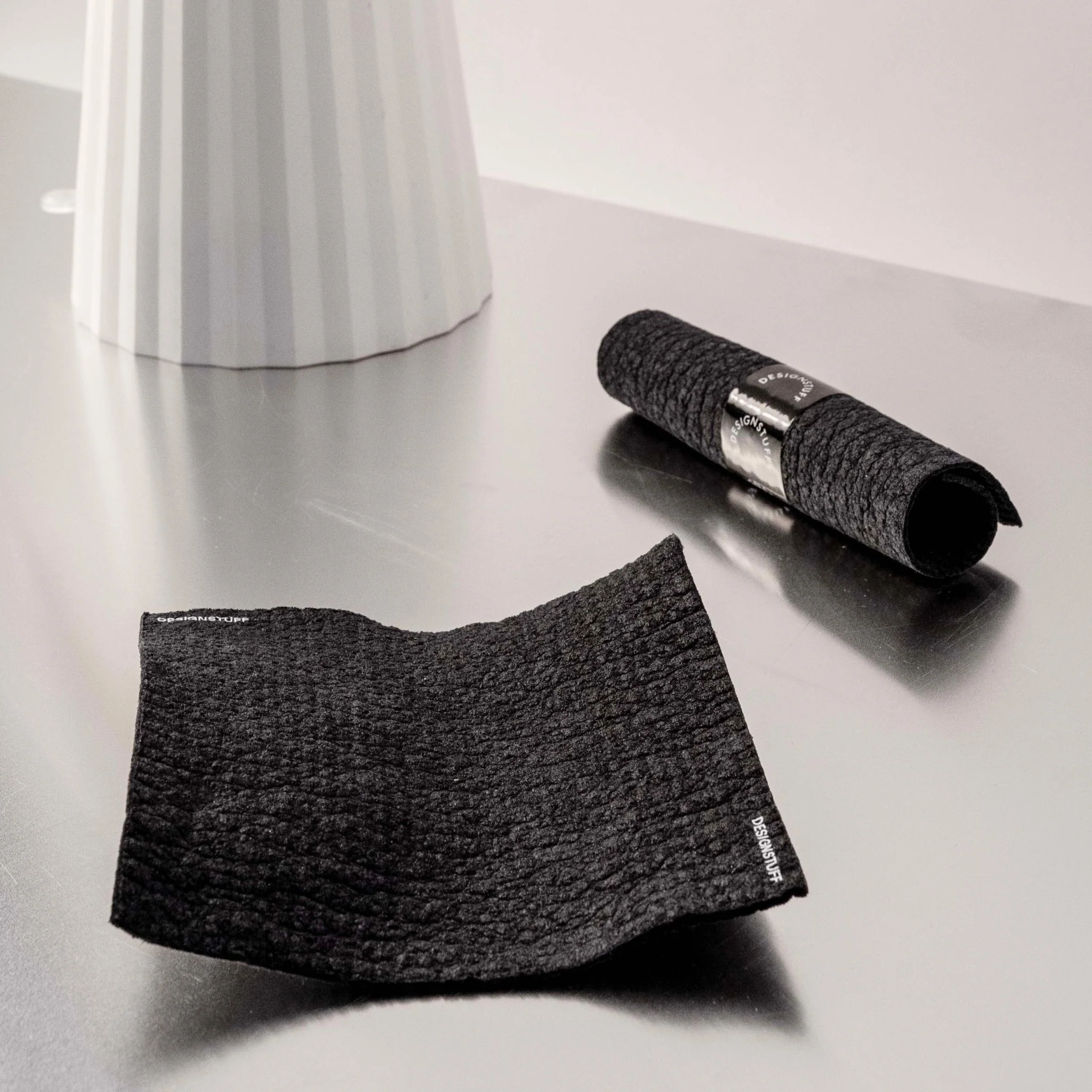 DESIGNSTUFF ETTA Compostable Dishcloth, Black (Set of 2) - Image 5