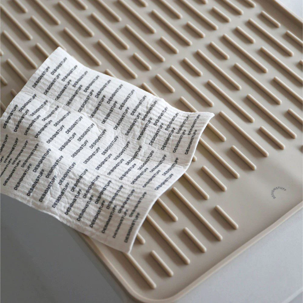 DESIGNSTUFF ETTA Compostable Eco Dishcloth, White (Set of 3) - Image 11