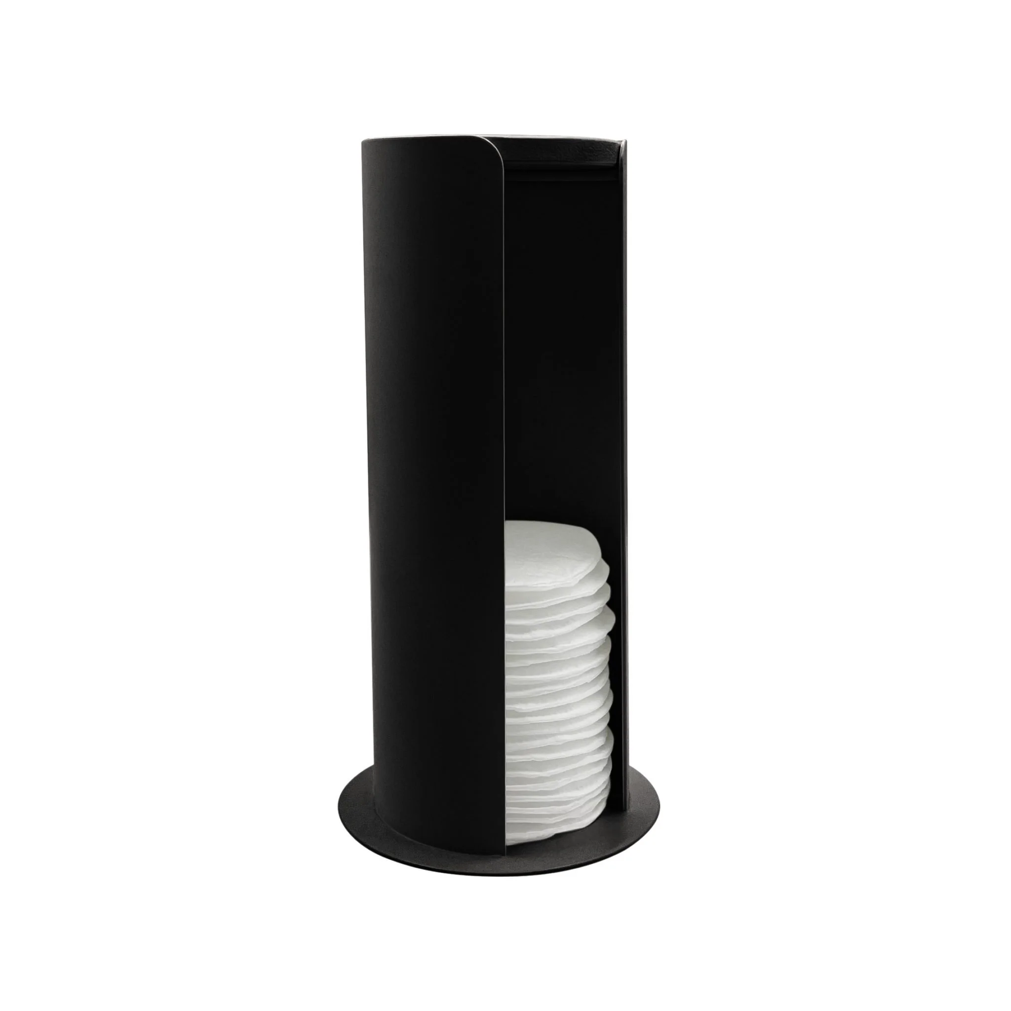 DESIGNSTUFF Cotton Pad Storage Holder, Black - Image 6