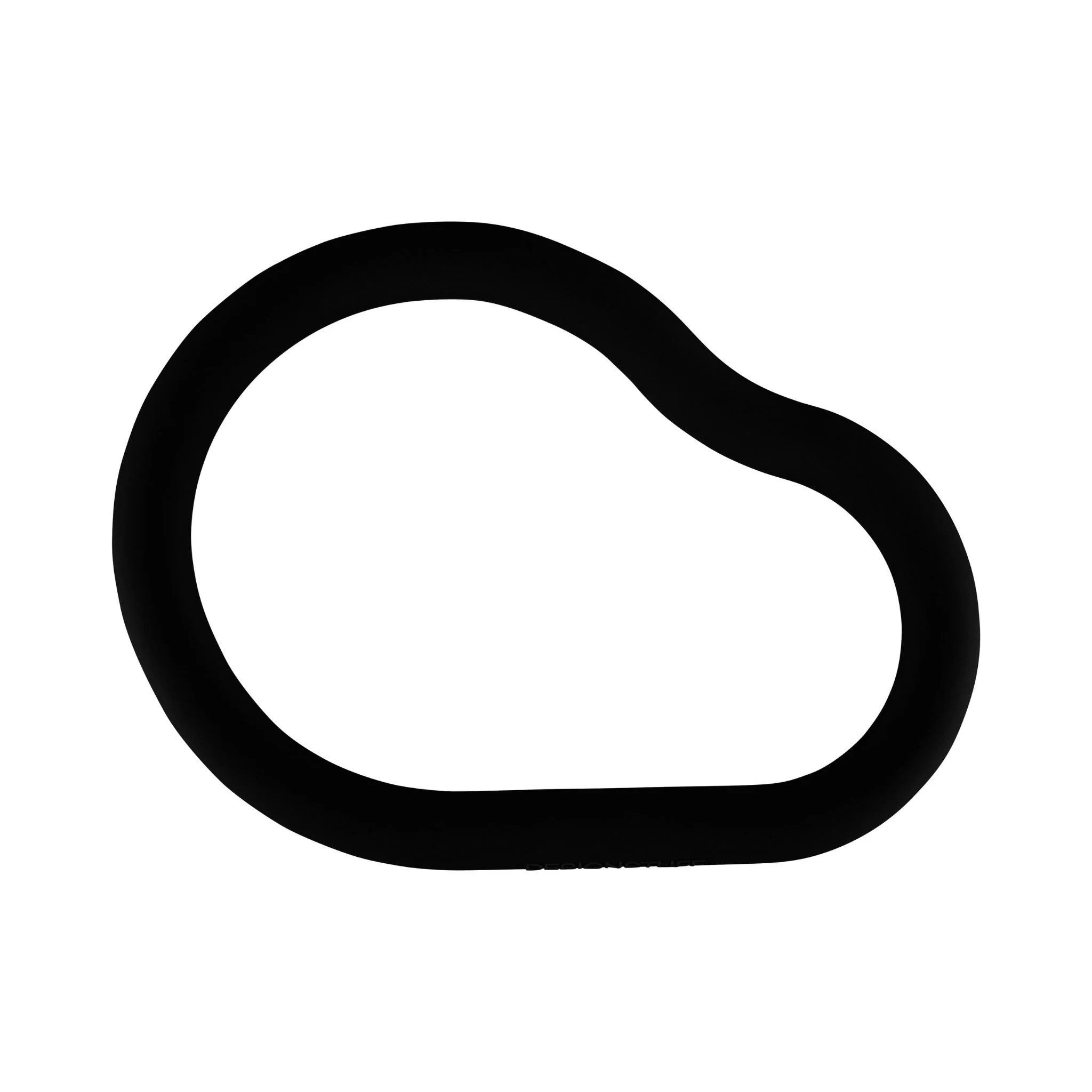DESIGNSTUFF RUND Curve Silicone Trivet L, Black - Image 2