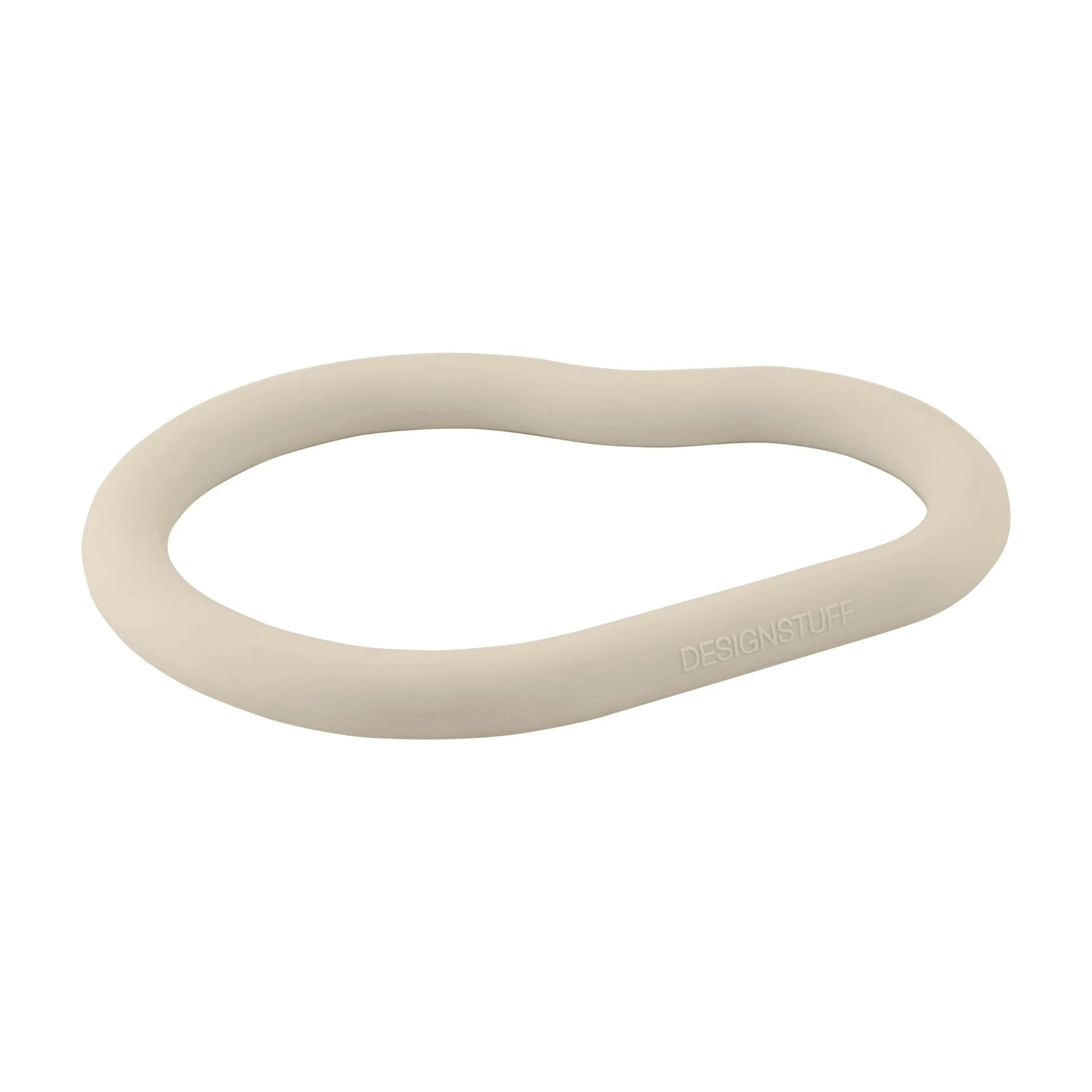 DESIGNSTUFF RUND Curve Silicone Trivet L, Sand - Image 3