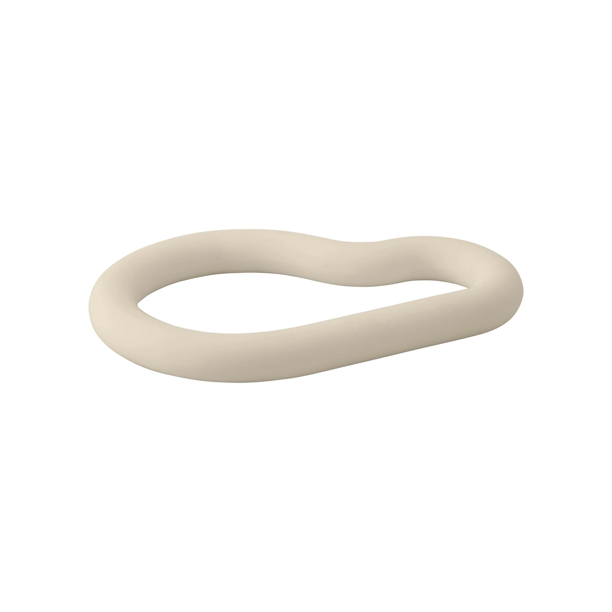 DESIGNSTUFF RUND Curve Silicone Trivet, Sand - Image 4
