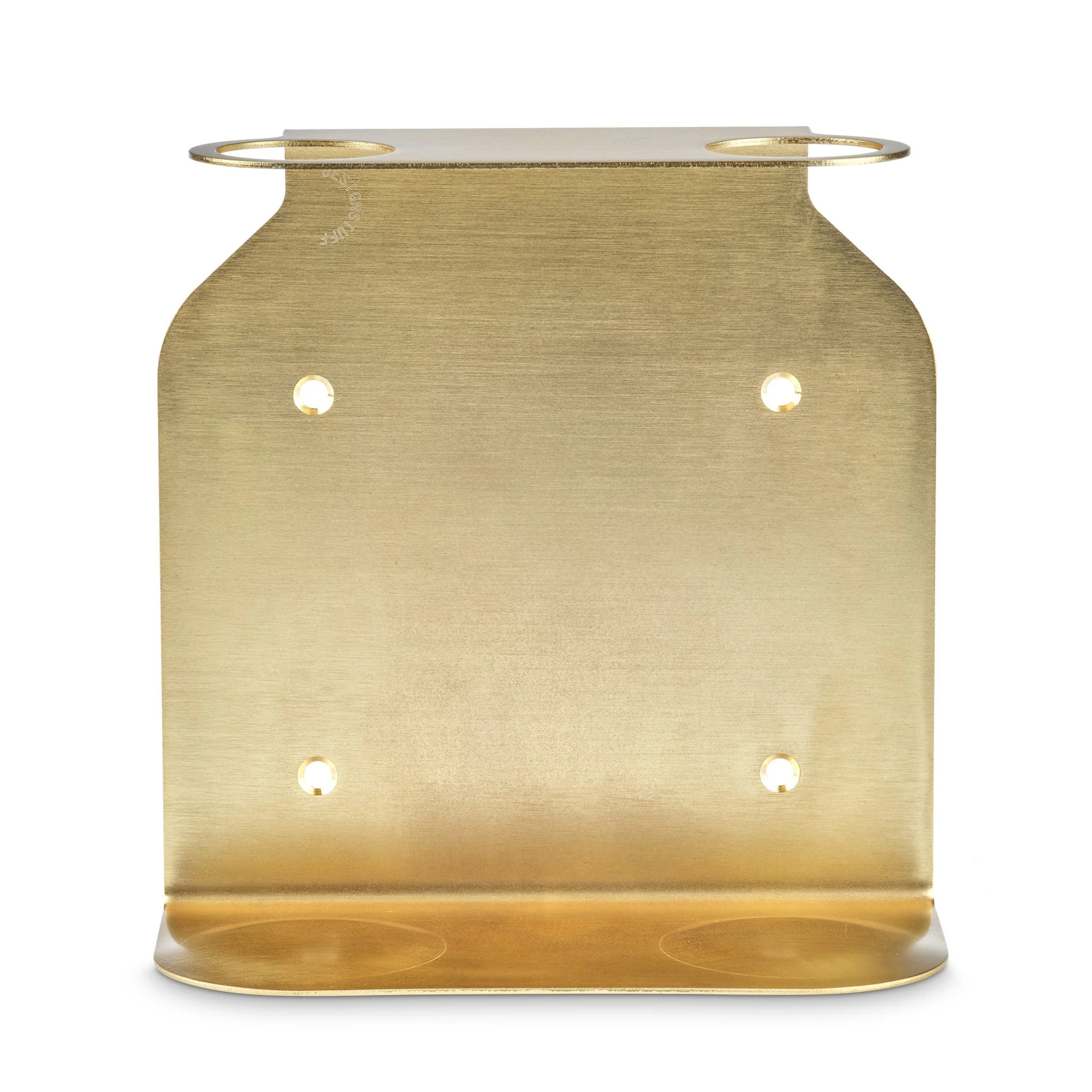 DESIGNSTUFF Dual Soap Dispenser Holder, Brushed Brass - Image 6