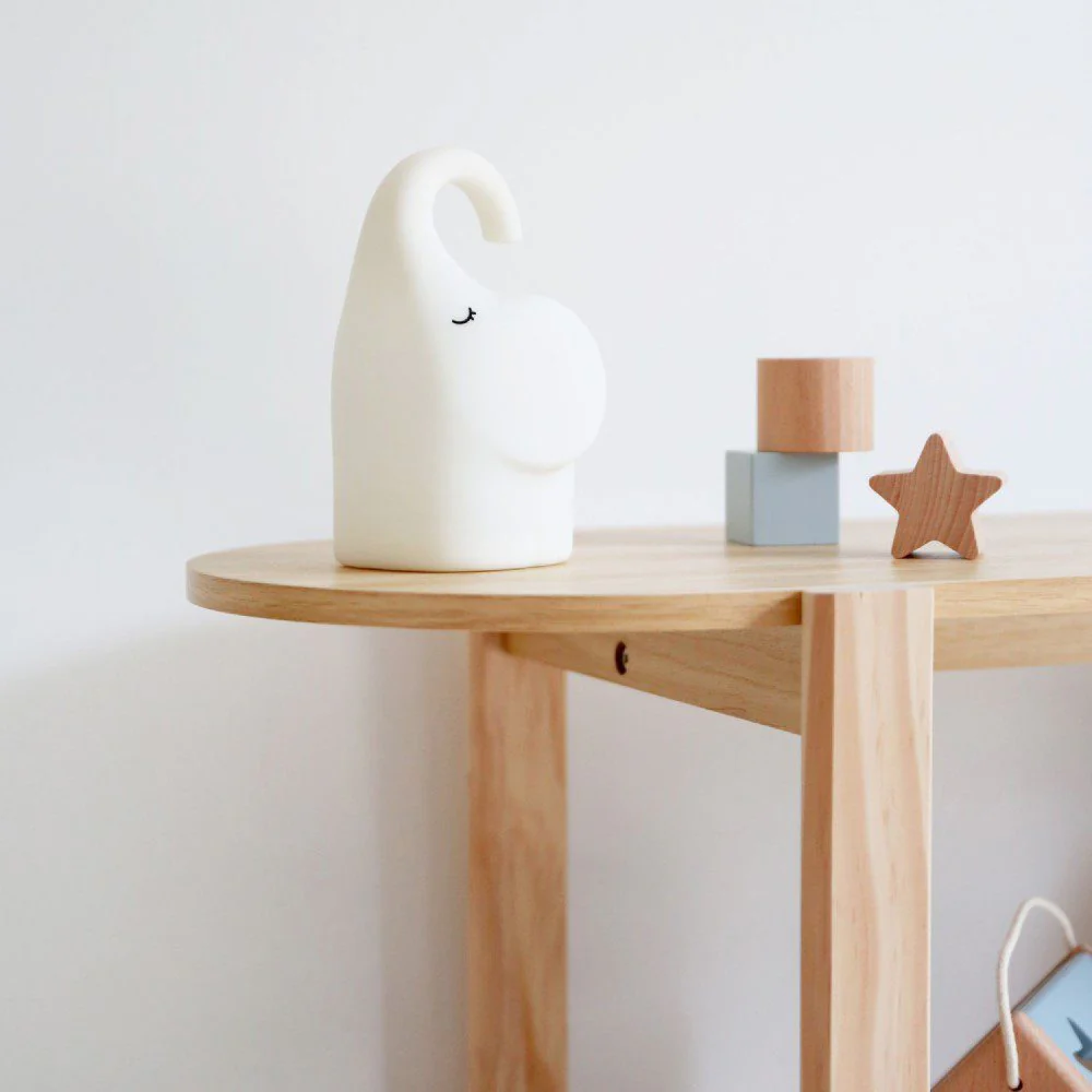 DESIGNSTUFF LUMA Elephant Night Lamp, White - Image 9