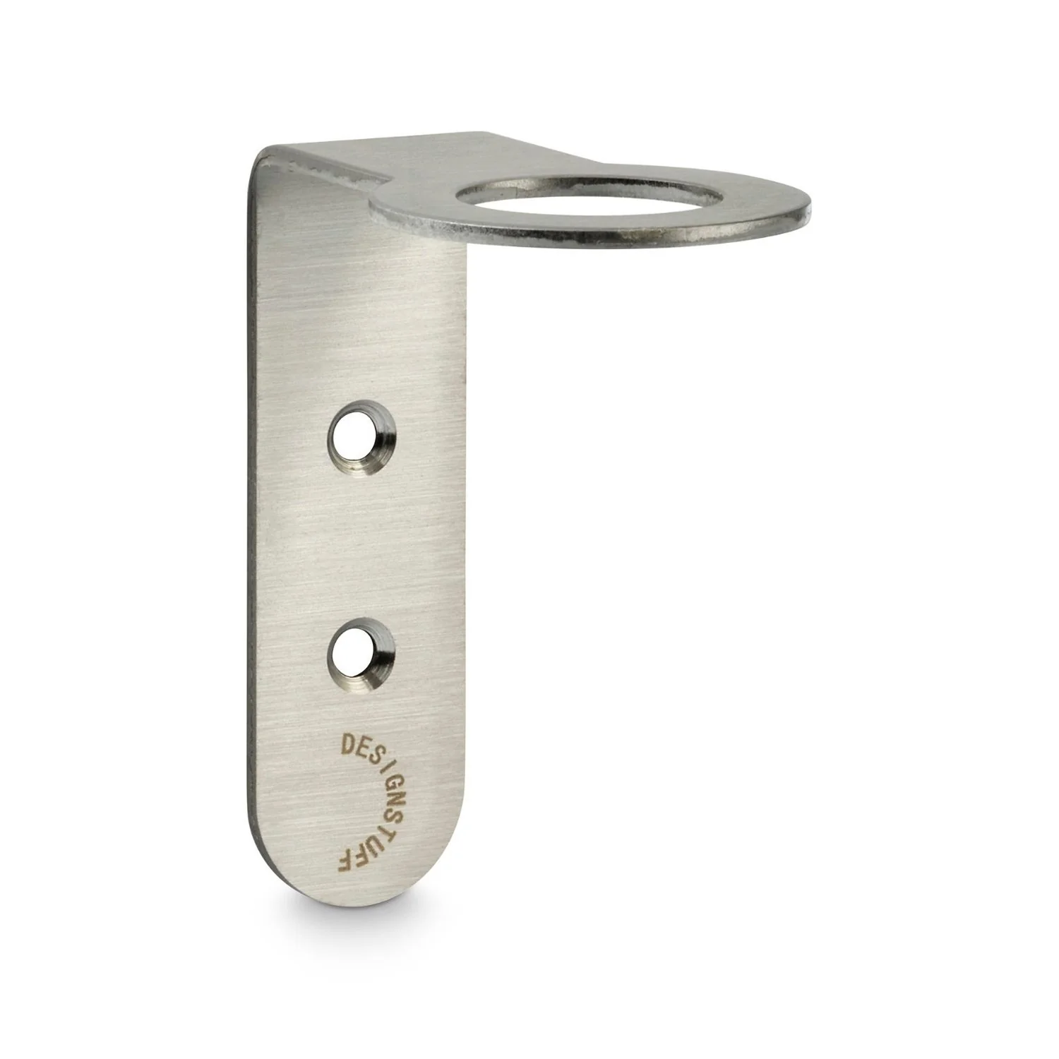 DESIGNSTUFF Floating Soap Dispenser Holder, Brushed Steel - Image 2