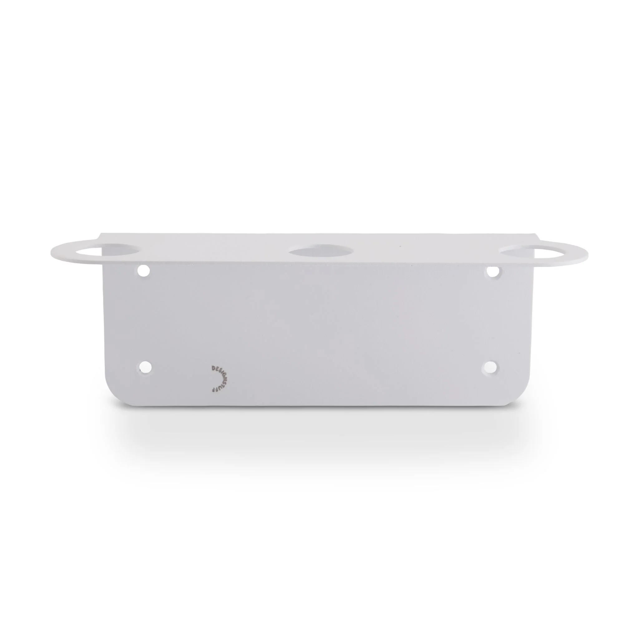 DESIGNSTUFF Floating Triple Soap Dispenser Holder, White - Image 4