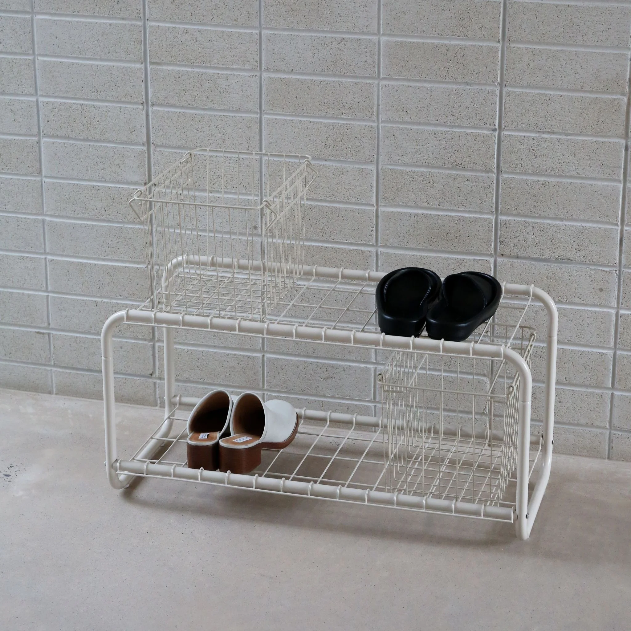 DESIGNSTUFF FORMA Metal Basket, L, Sand - Image 4