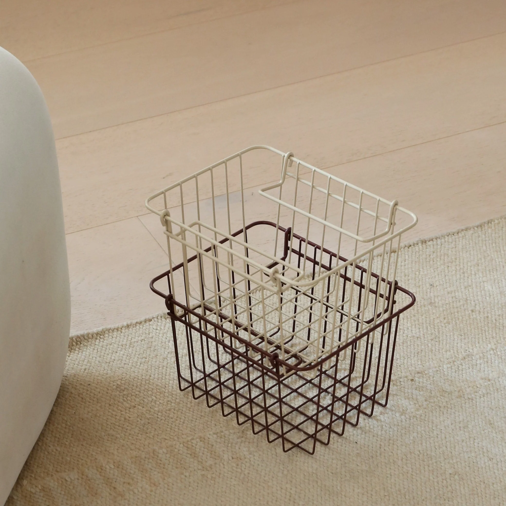 DESIGNSTUFF FORMA Metal Basket S, Sand - Image 4
