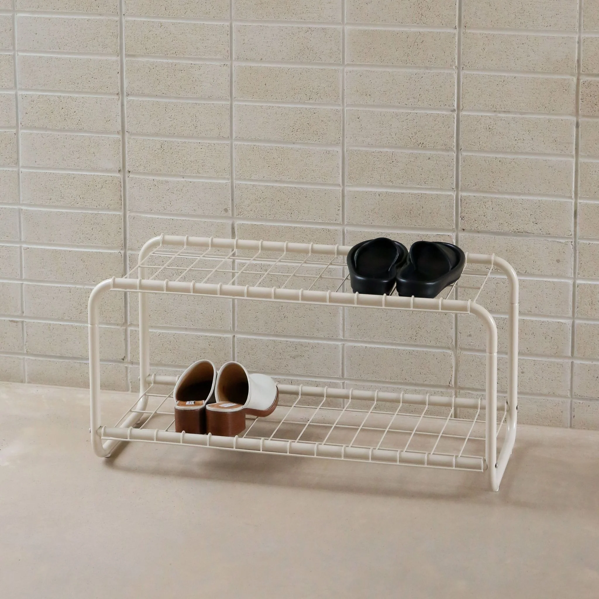 DESIGNSTUFF FORMA Shoe Rack, Sand - Image 2