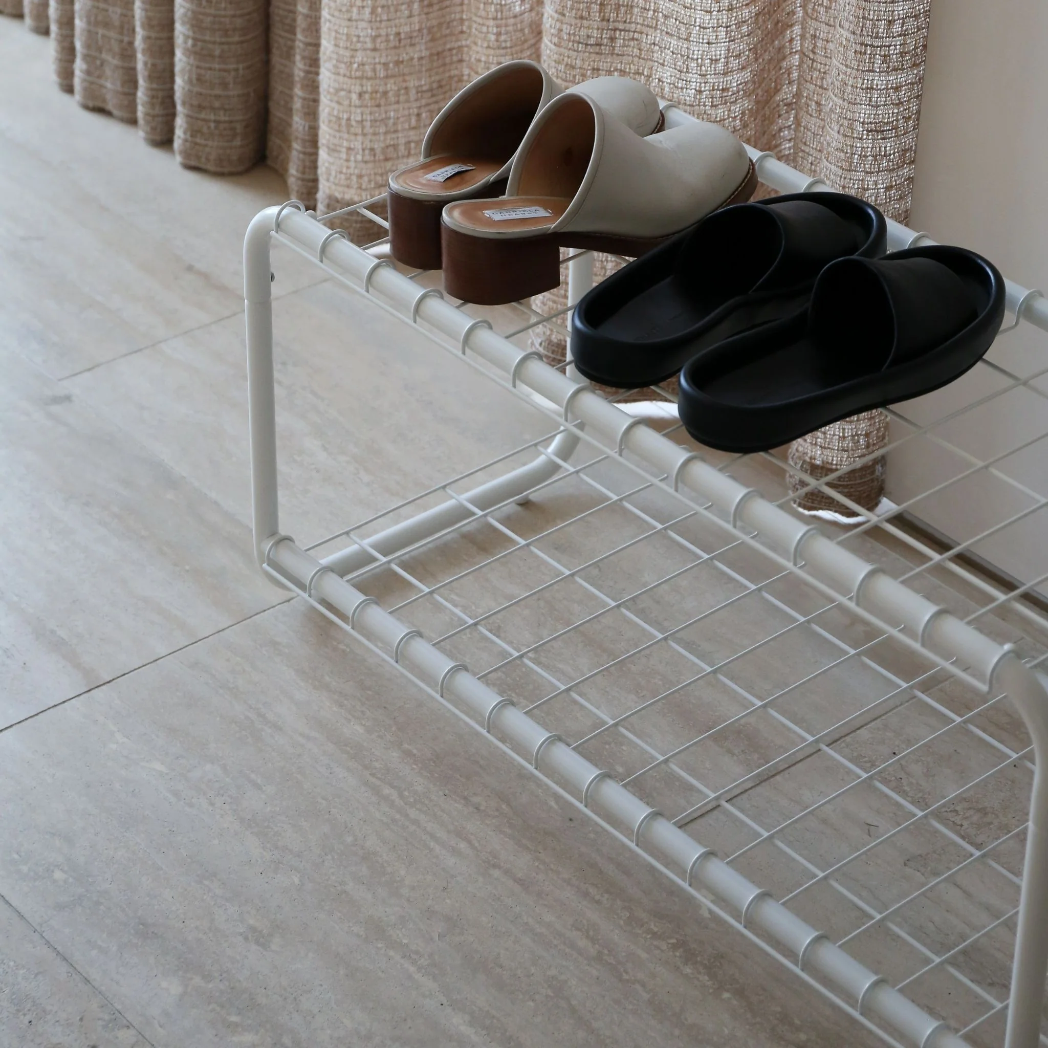 DESIGNSTUFF FORMA Shoe Rack, White - Image 5