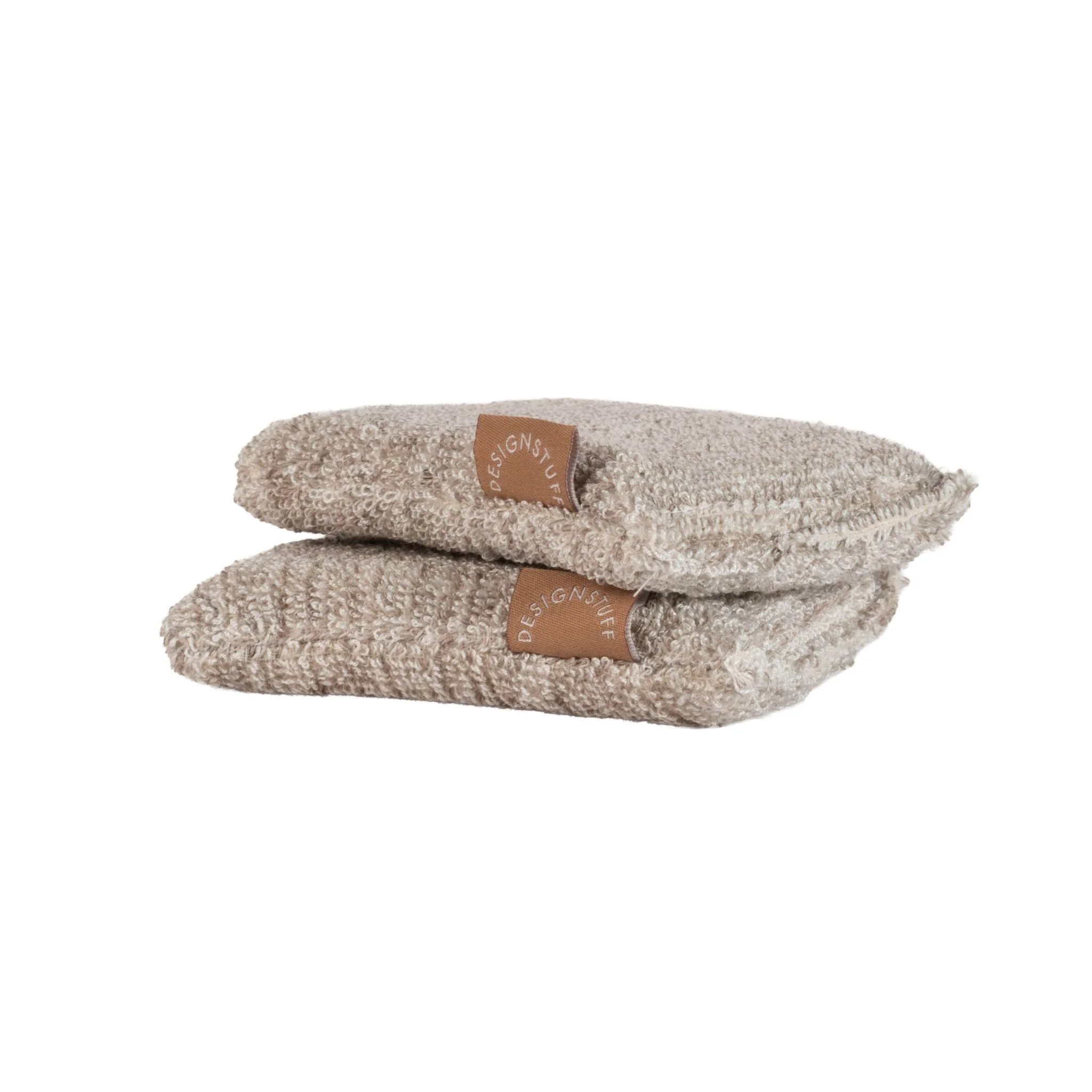 DESIGNSTUFF ETTA Hemp Marle Sponge, Camel (Set of 2) - Image 4