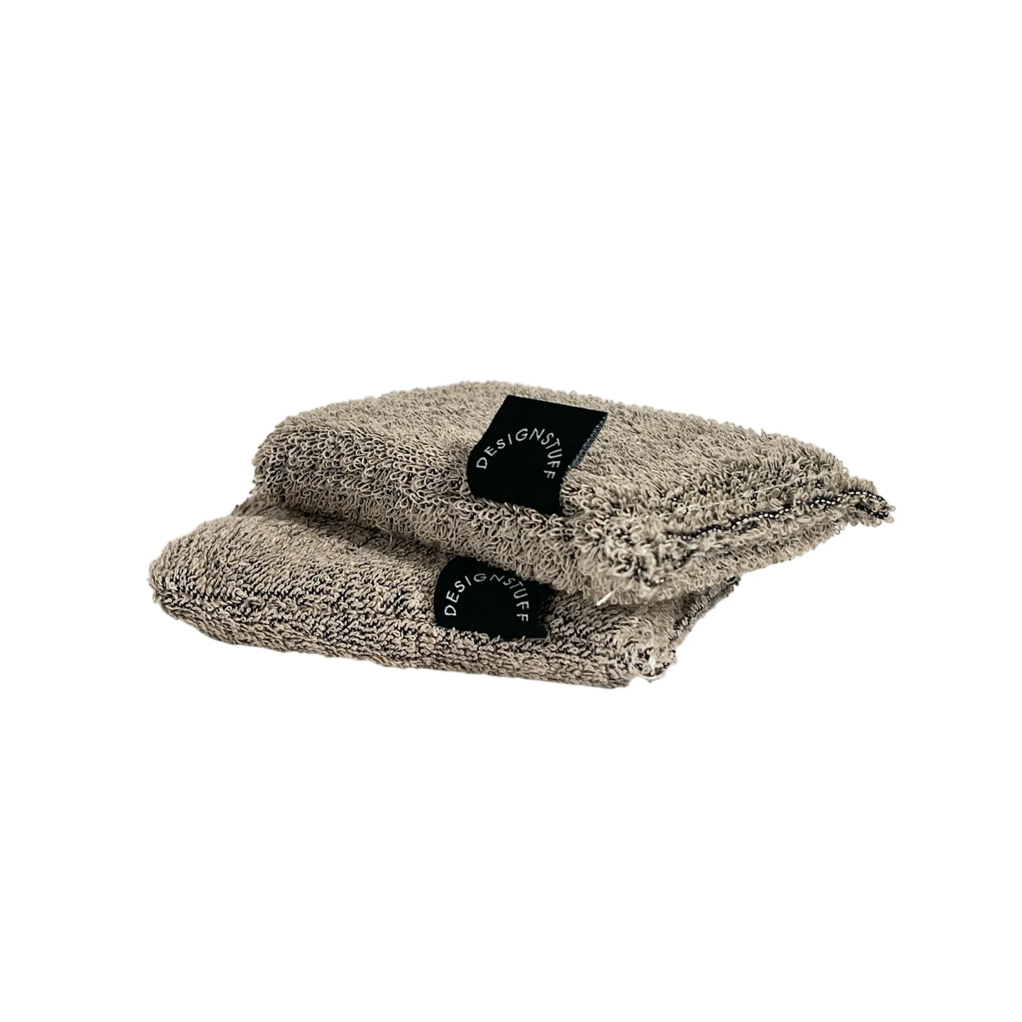 DESIGNSTUFF ETTA Hemp Marle Sponge, Black (Set of 2) - Image 5