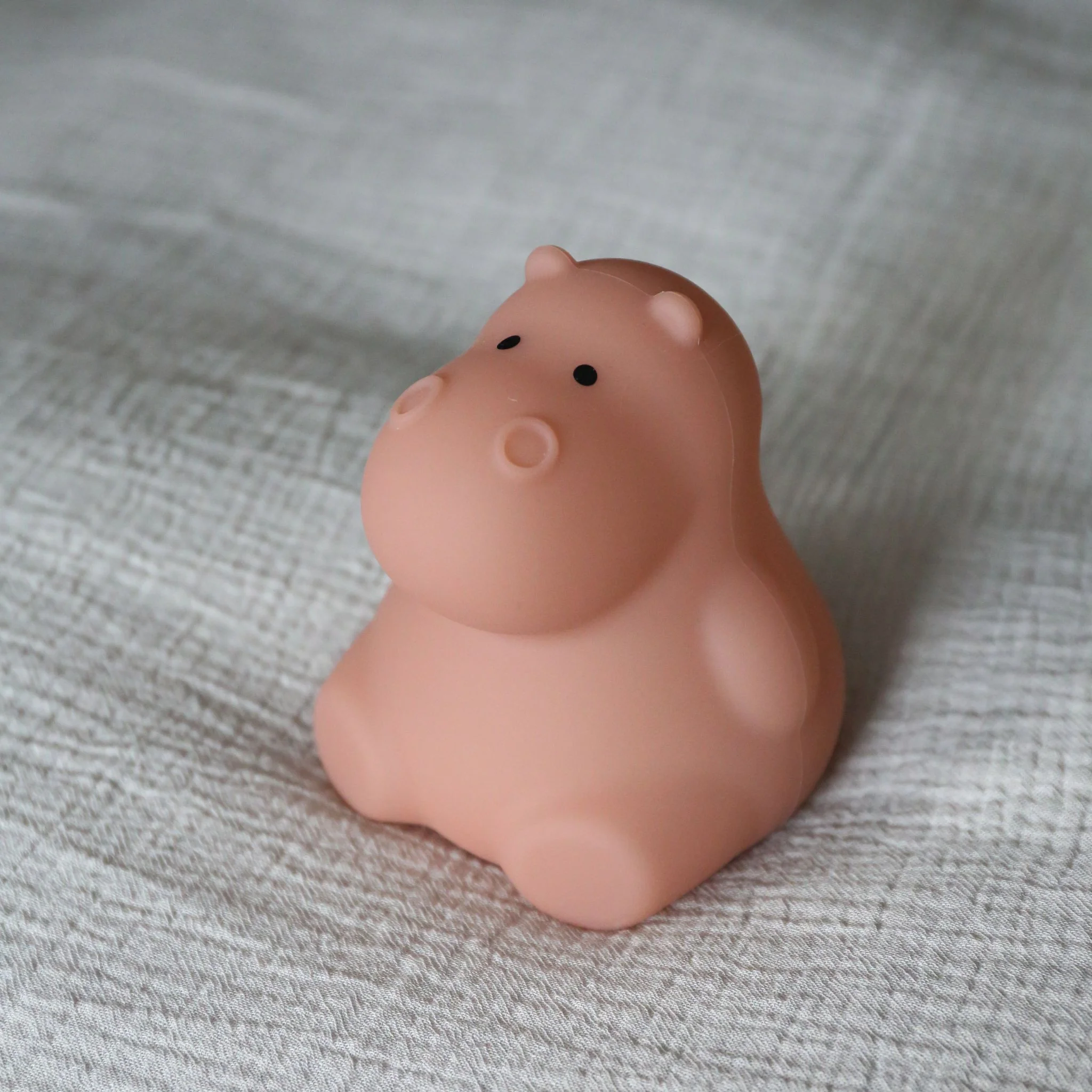 DESIGNSTUFF LUMA Little Hippo Night Lamp, Clay - Image 4